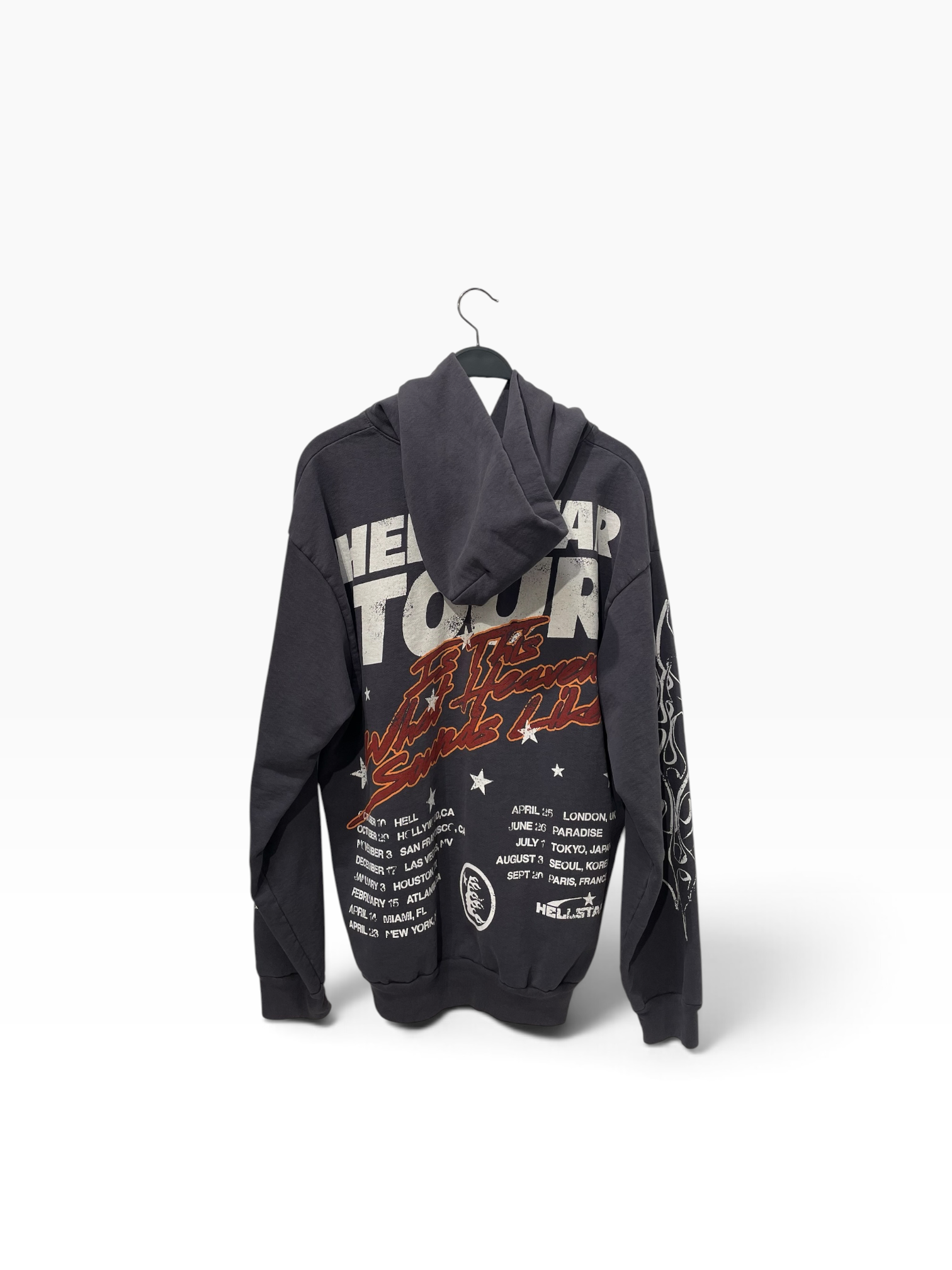 HELLSTAR/Hoodie/XL/Graphic/Cotton/GRY/ view 2