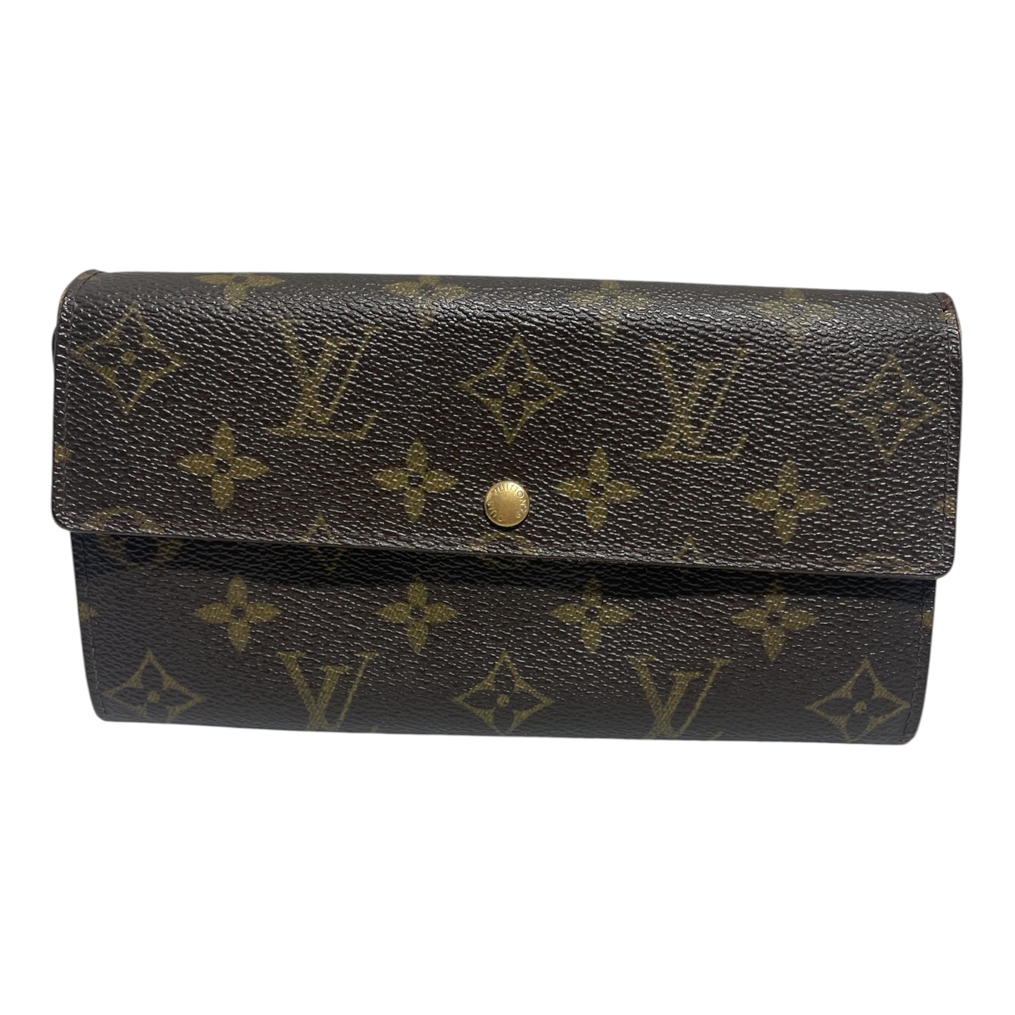 LOUIS VUITTON/Long Wallet/Monogram/Leather/BRW/MONOGRAMN LONG WALLET view 1