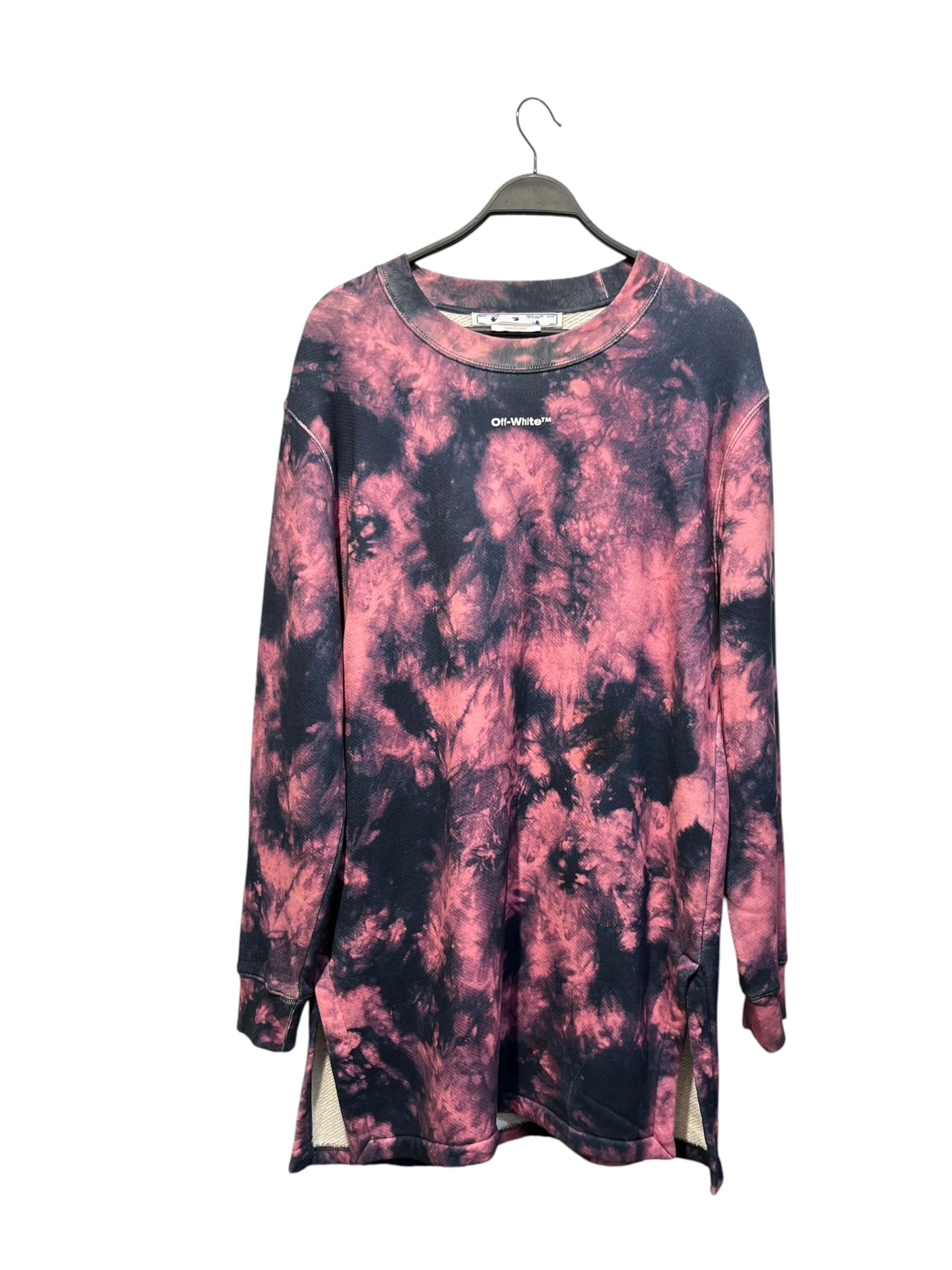 OFF-WHITE/Sweatshirt/M/All Over Print/Cotton/MLT/tie dye view 1