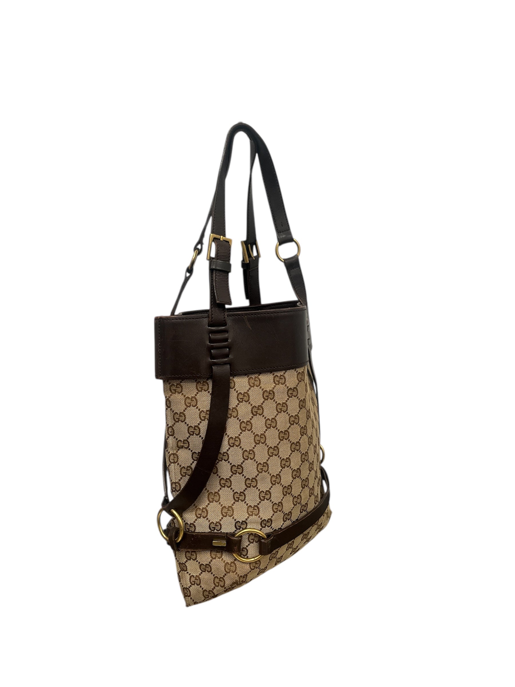 GUCCI/Tote Bag/Monogram/CML/Canvas Harness Tote view 3