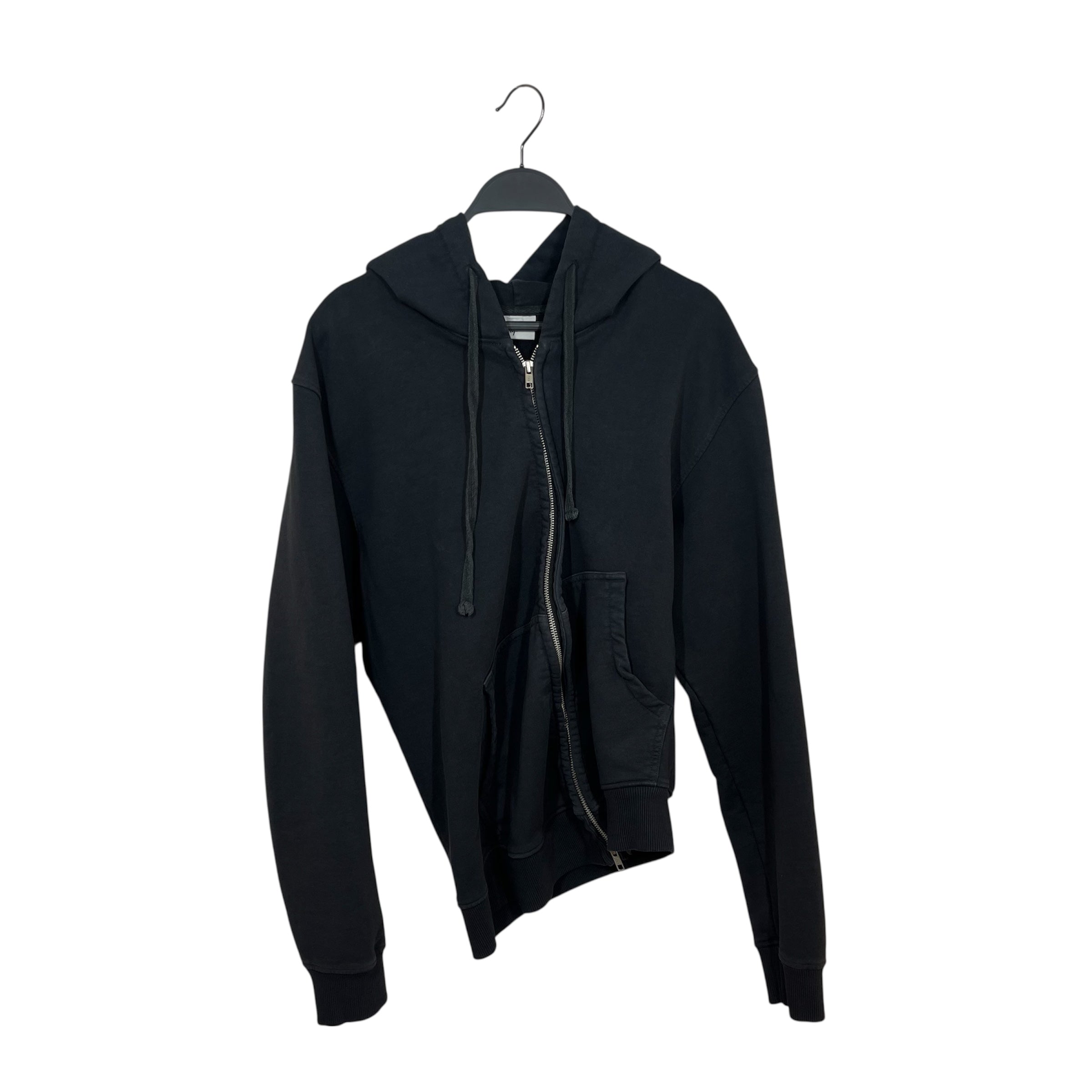 Vaquera/Zip Up Hoodie/XL/Cotton/BLK/twisted zipper view 1