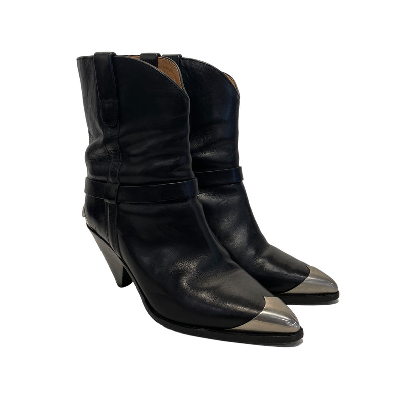 ISABEL MARANT/Western Boots/US 7/Leather/BLK/