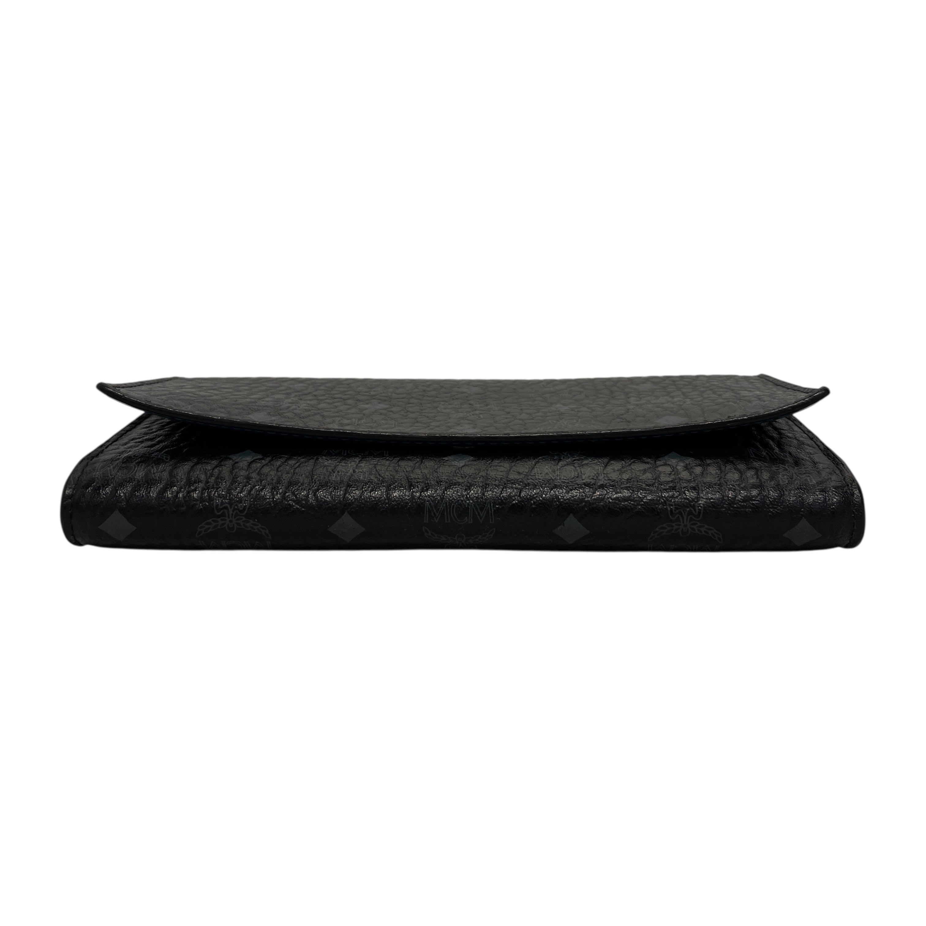 MCM/Long Wallet/Monogram/Leather/BLK/ view 3