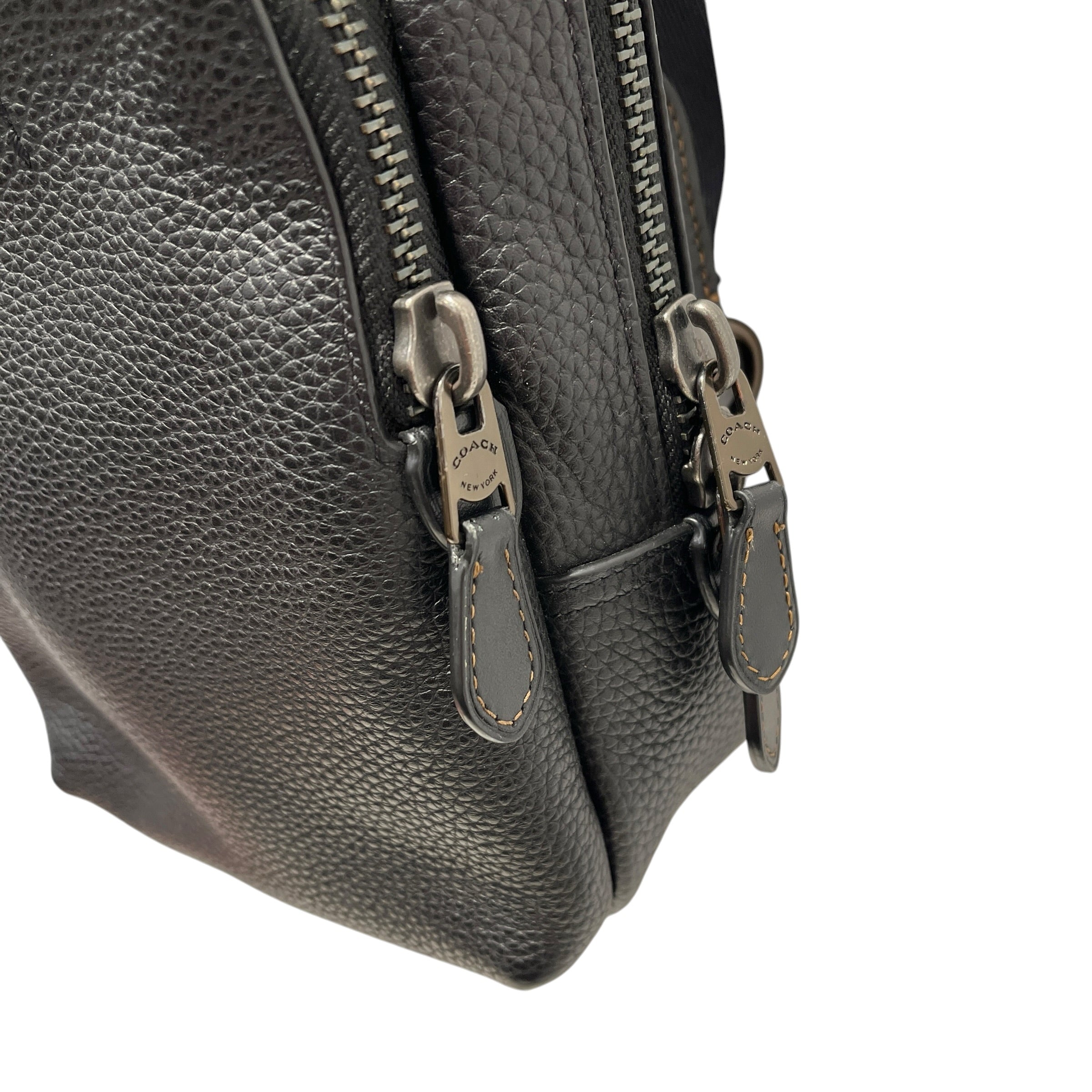 COACH/Fanny Pack/Leather/BLK/GOTHAM sling pack view 6
