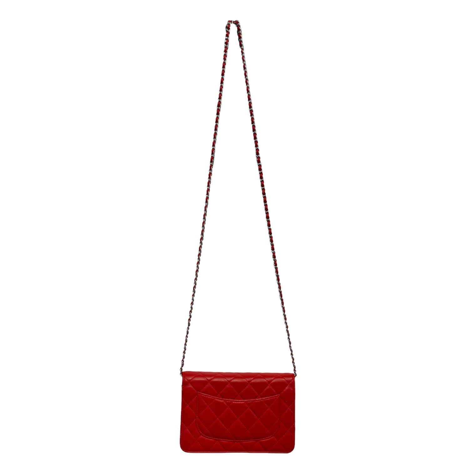 CHANEL/Cross Body Bag/RED/CAVIAR QUILTED view 2