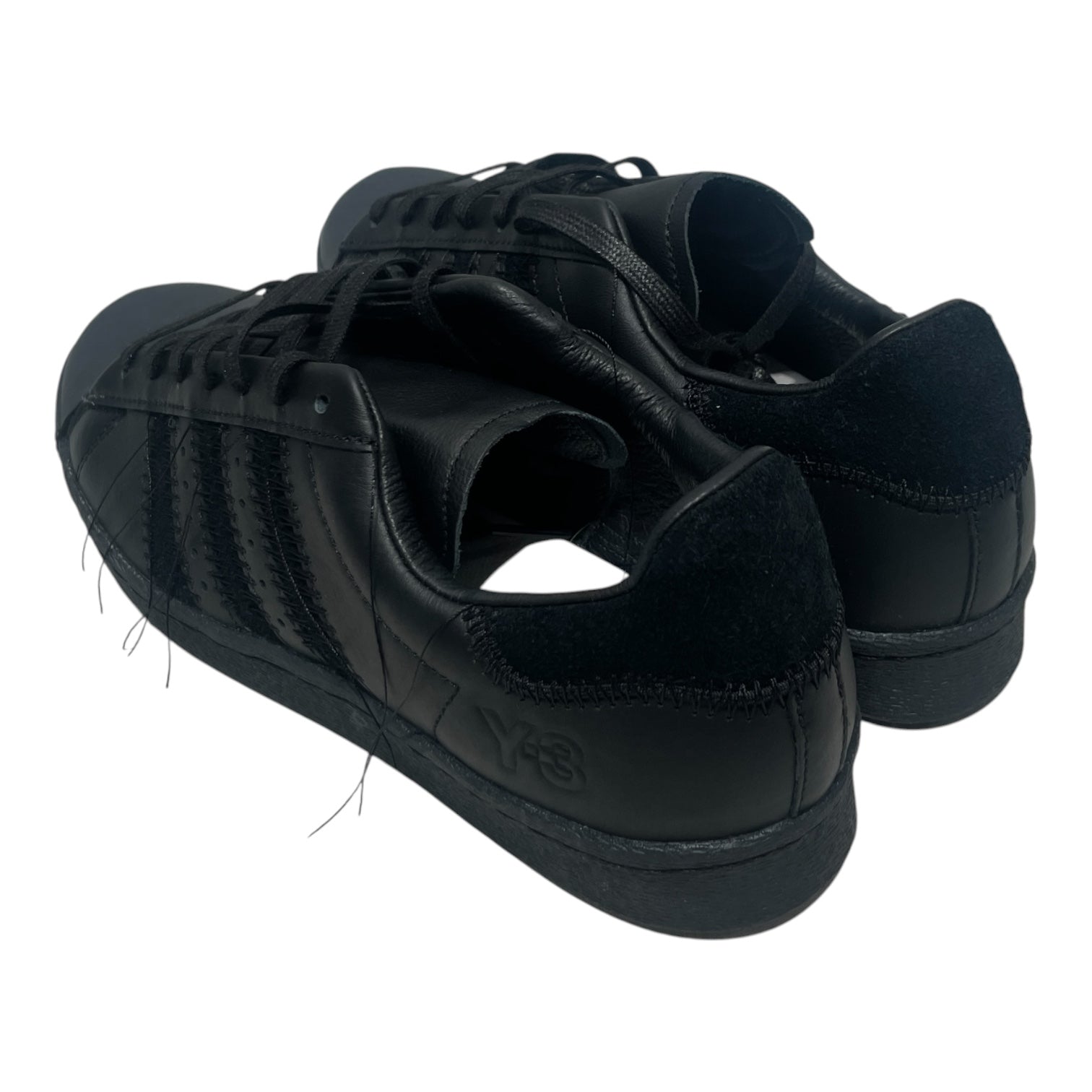 adidas/Y-3/Low-Sneakers/US 7/Suede/BLK/ADIDAS Y-3 BLACK SUPERSTAR view 2