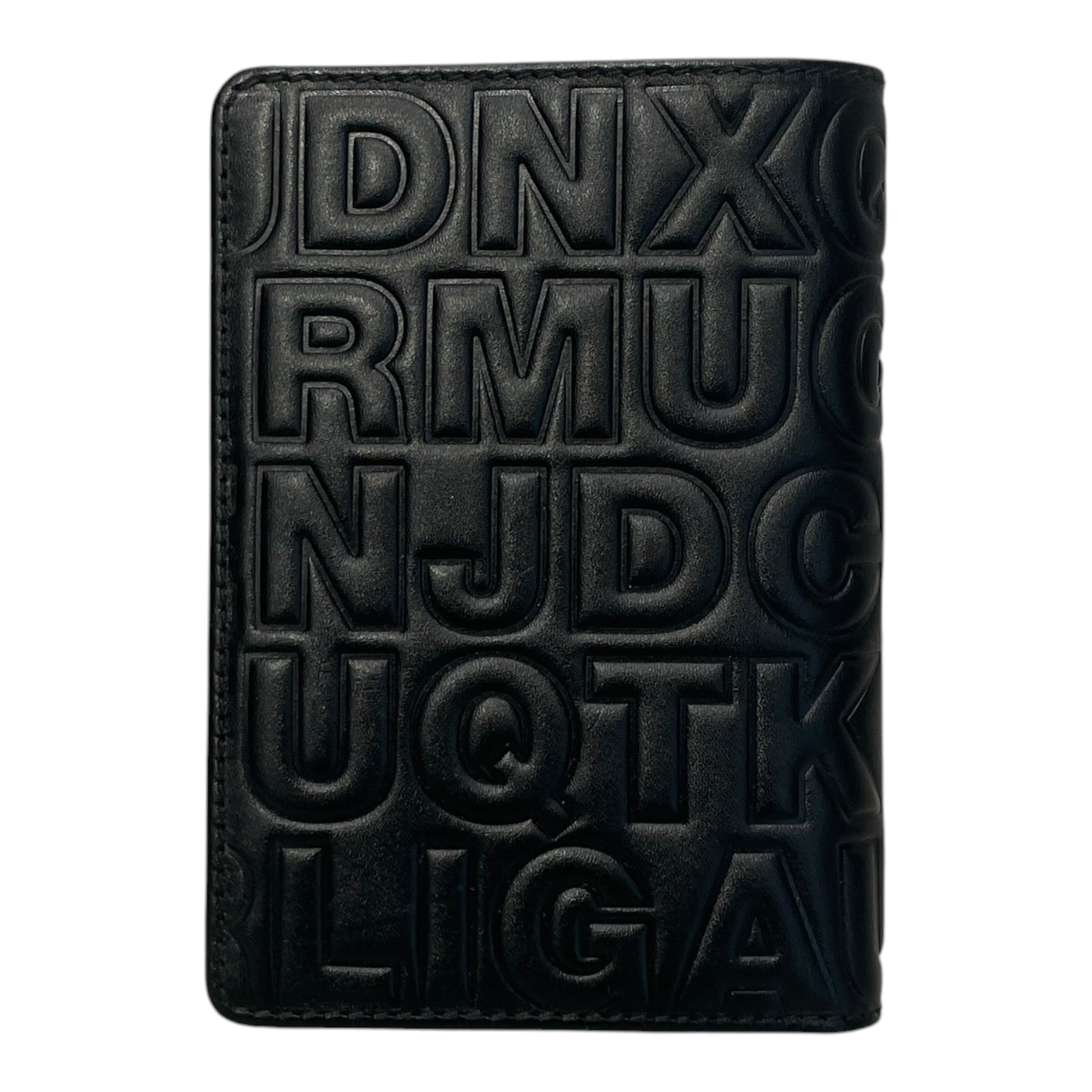 COMME des GARCONS/Wallet/Monogram/Leather/BLK/LETTER MONOGRAM view 1