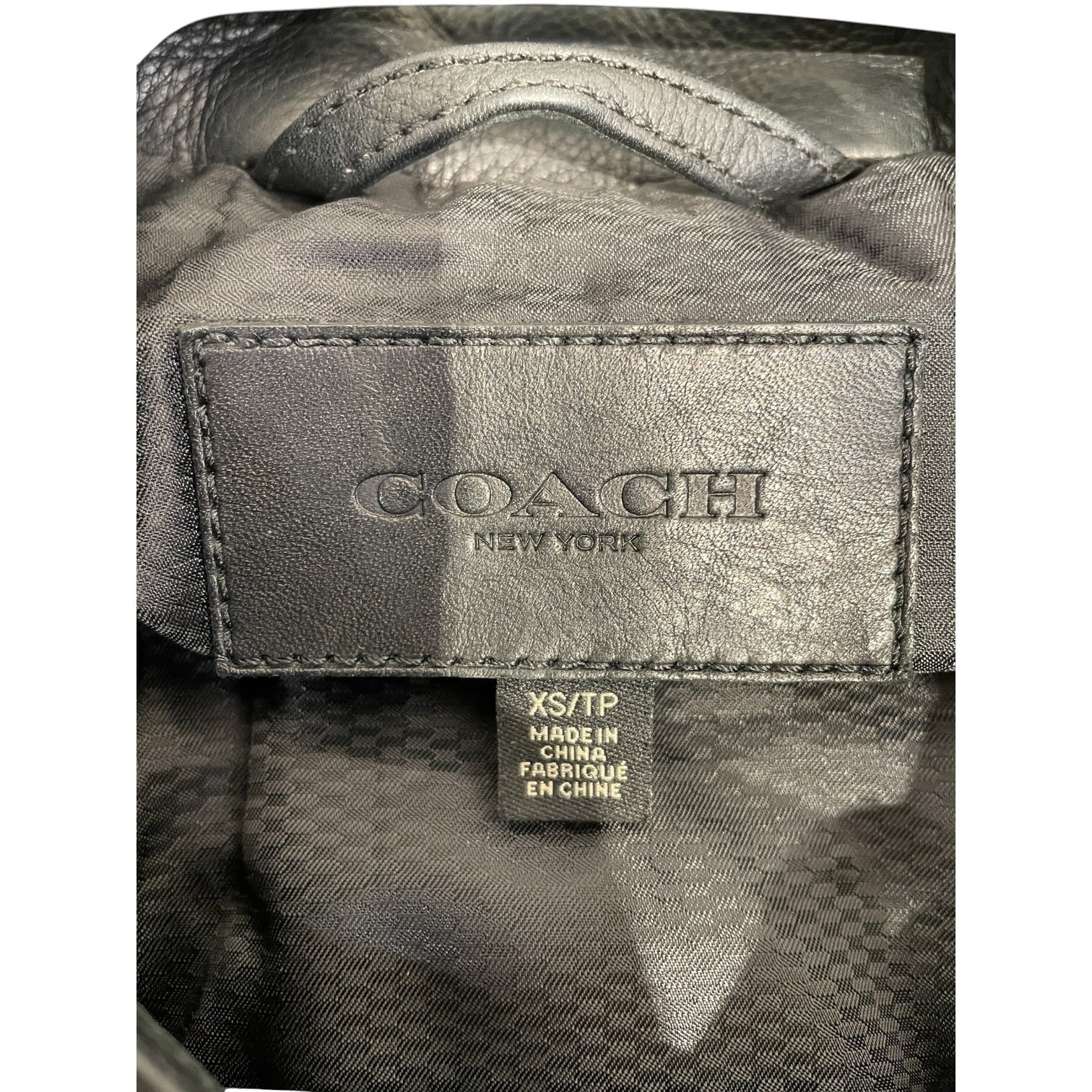 COACH/Leather Jkt/XS/Leather/BLK/CAFE RACER view 3