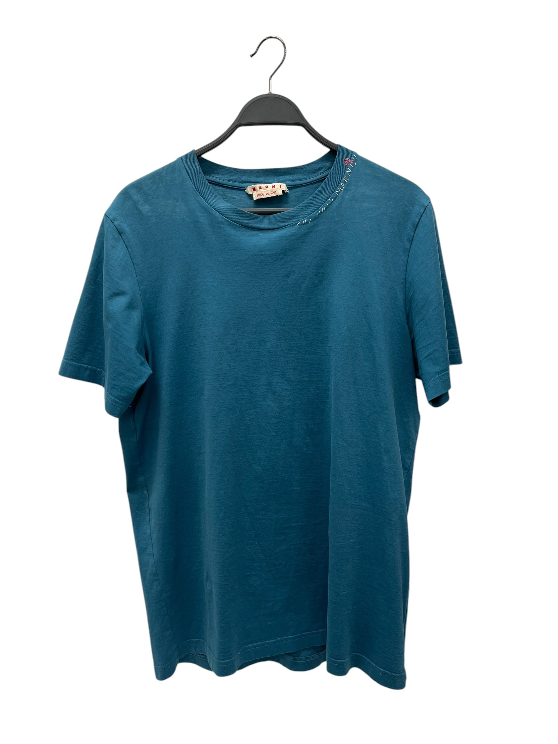 MARNI/T-Shirt/XL/Cotton/BLU/COLLAR HAND STITCH FLORAL view 1