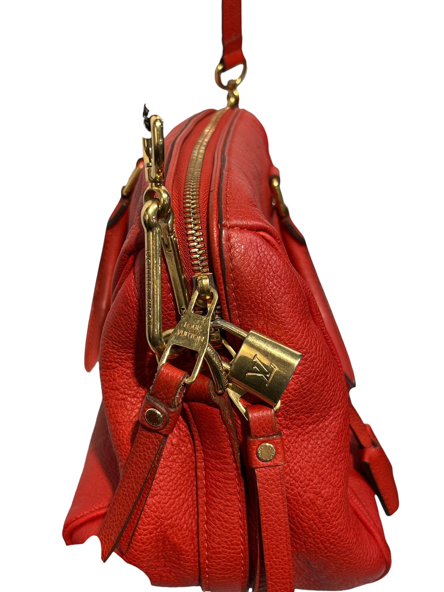 LOUIS VUITTON/Cross Body Bag/Monogram/Leather/RED/Empreinte Speedy Bandouliere view 2