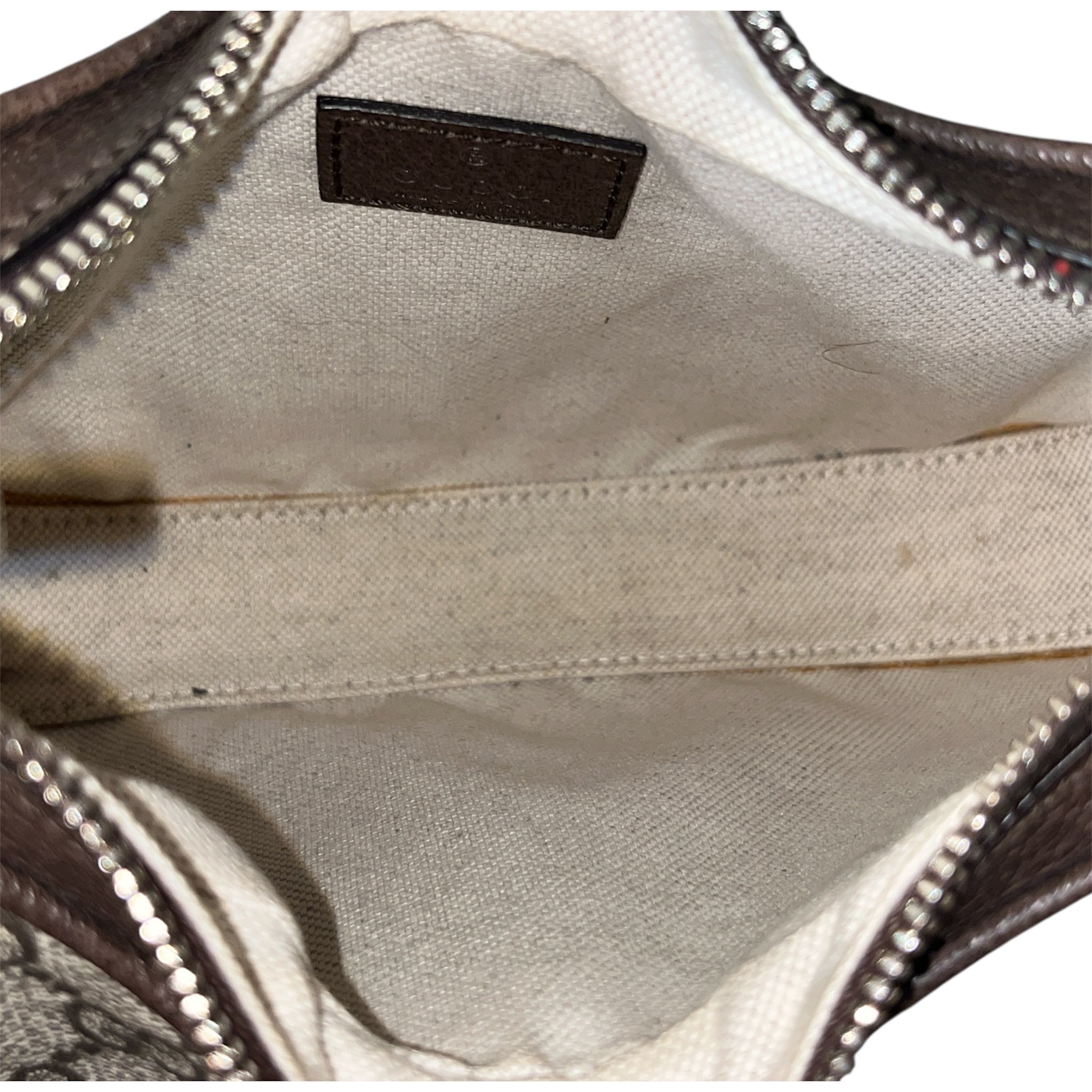 GUCCI/Cross Body Bag/Monogram/Leather/BEG/Attache Handbag GG supreme view 4