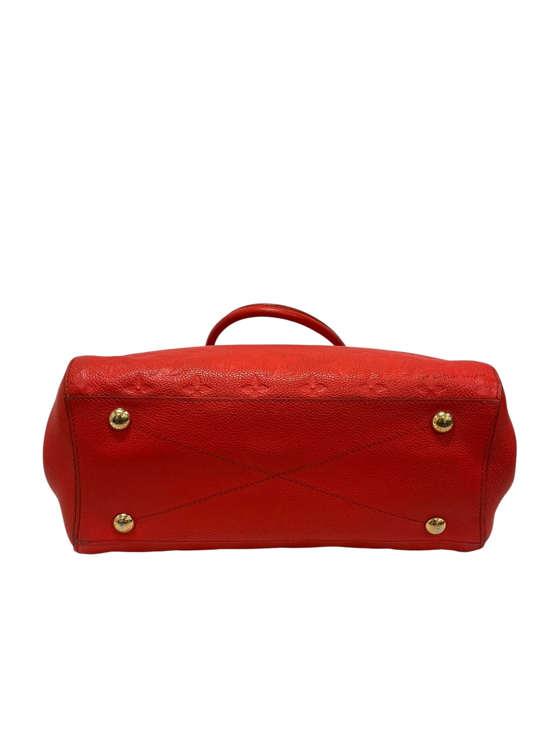 LOUIS VUITTON/Hand Bag/Red/Leather/Monogram/MONTAIGNE MM_MONOGRAM EMPREINTE/M41194 view 3