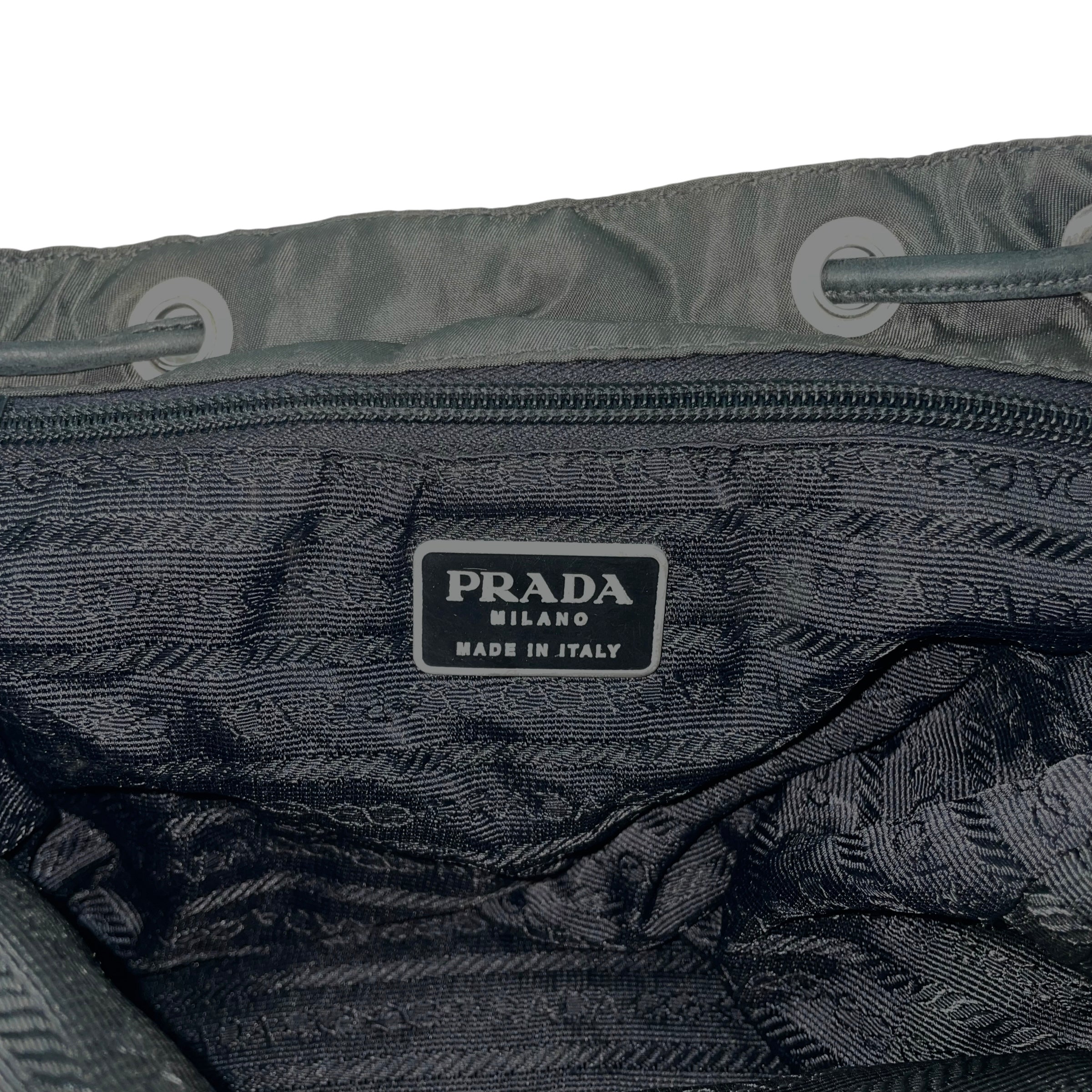 PRADA/Backpack/Nylon/GRN/OLIVE NYLON CHAIN BACKPACK view 7