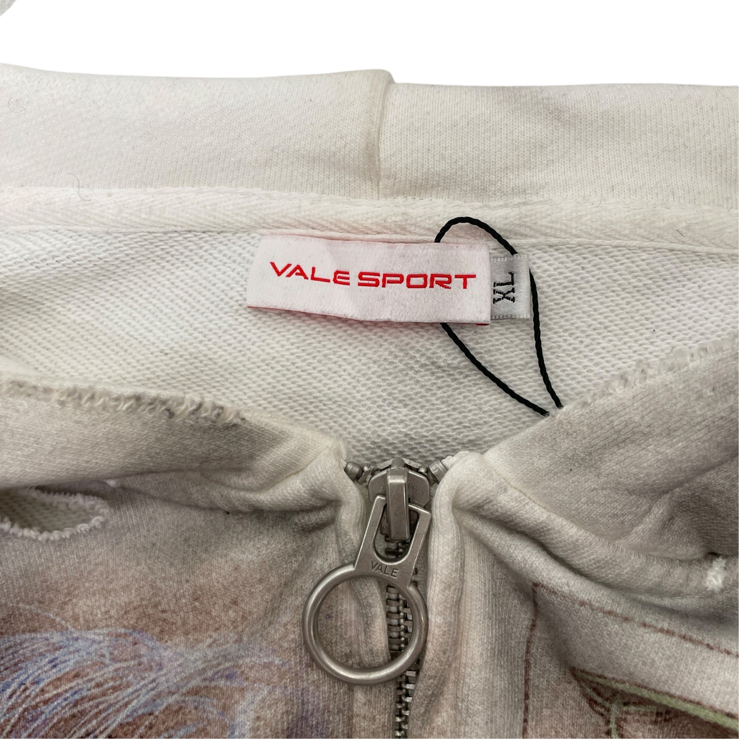 Vale/Zip Up Hoodie/XL/All Over Print/Cotton/GRY/The Great Hoodie view 3