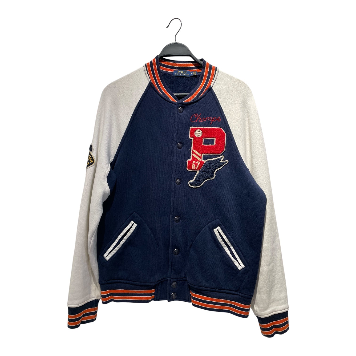 POLO RALPH LAUREN/Jacket/M/Cotton/NVY/All Over Print/RL ATHL. TEAM view 1