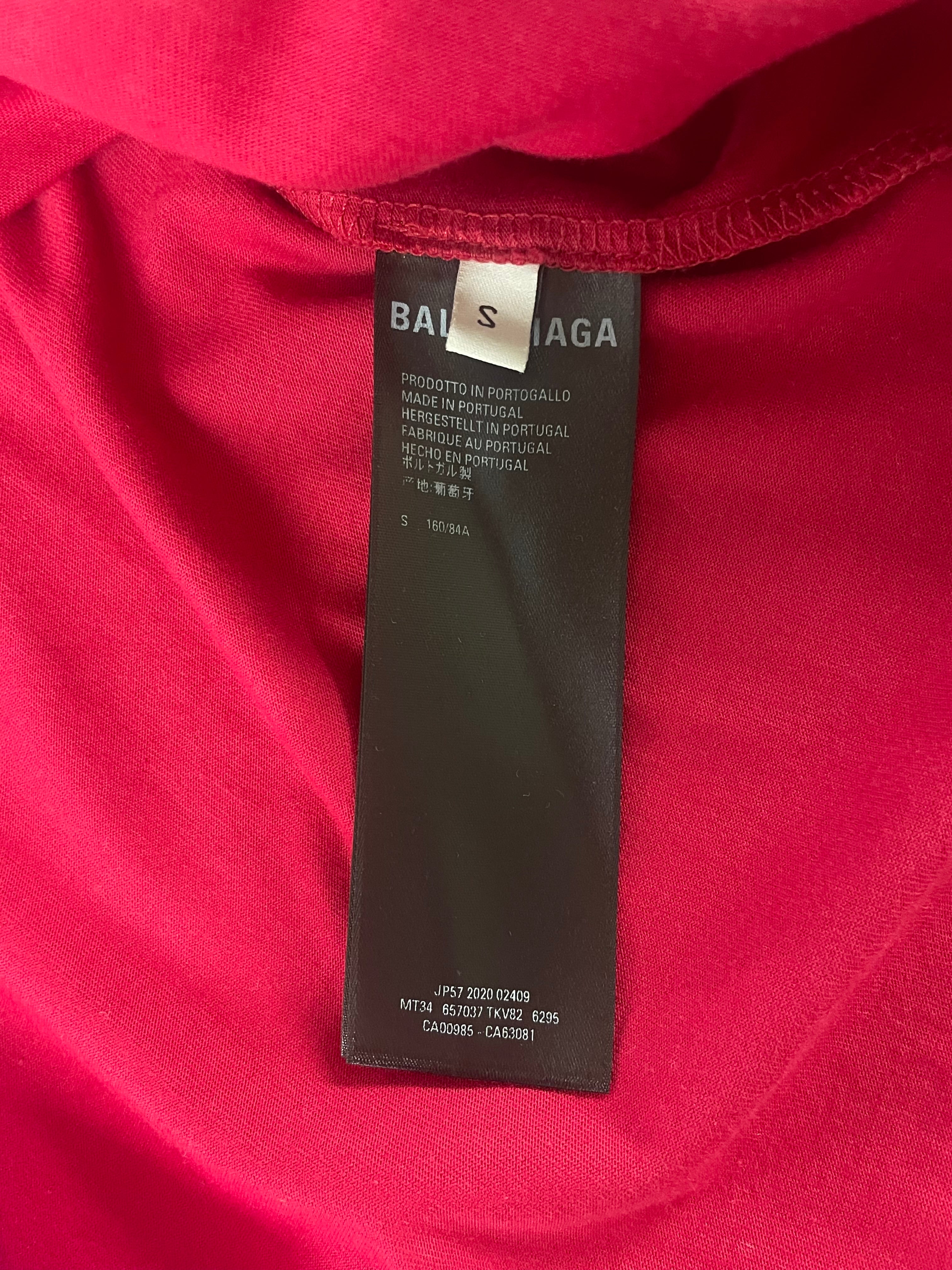 BALENCIAGA/Hoodie/S/Cotton/RED/RED/HOT PINK/ YOUR LOGO HERE view 6