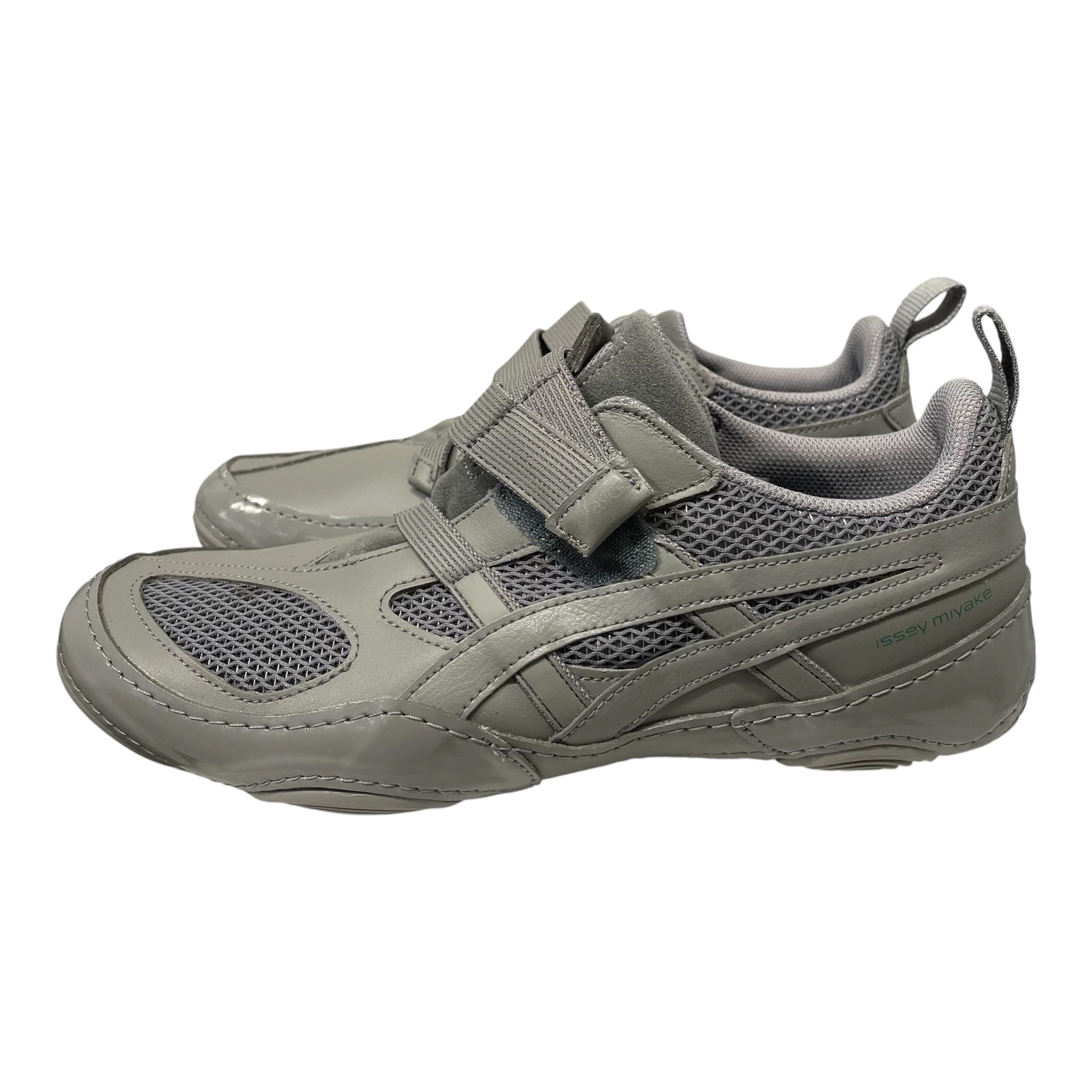 ASICS/ISSEY MIYAKE/Low-Sneakers/US 8.5/Leather/GRY/HYPER TAPING BLACK view 4