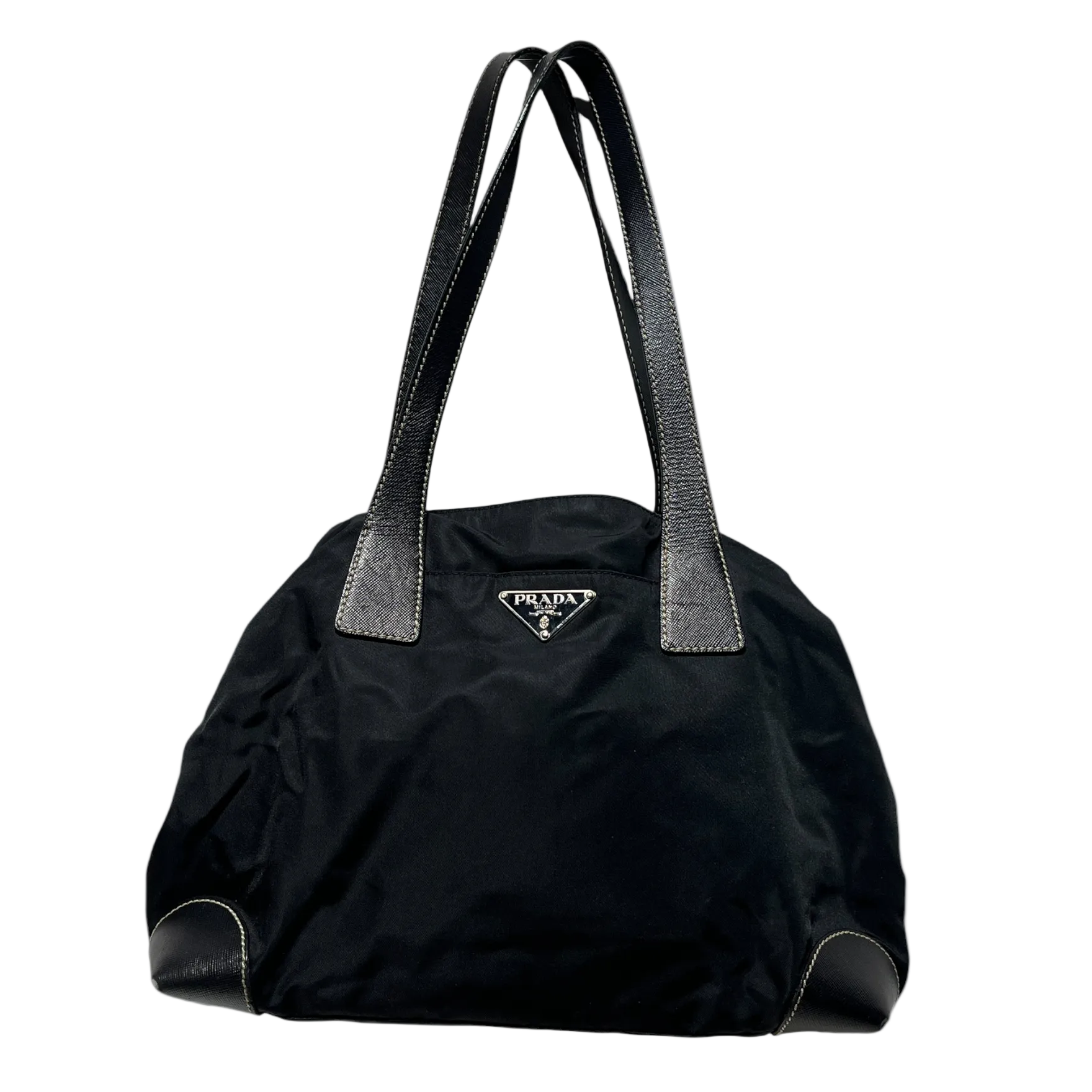 PRADA/Hand Bag/Nylon/BLK/nylon saffiano bag view 1