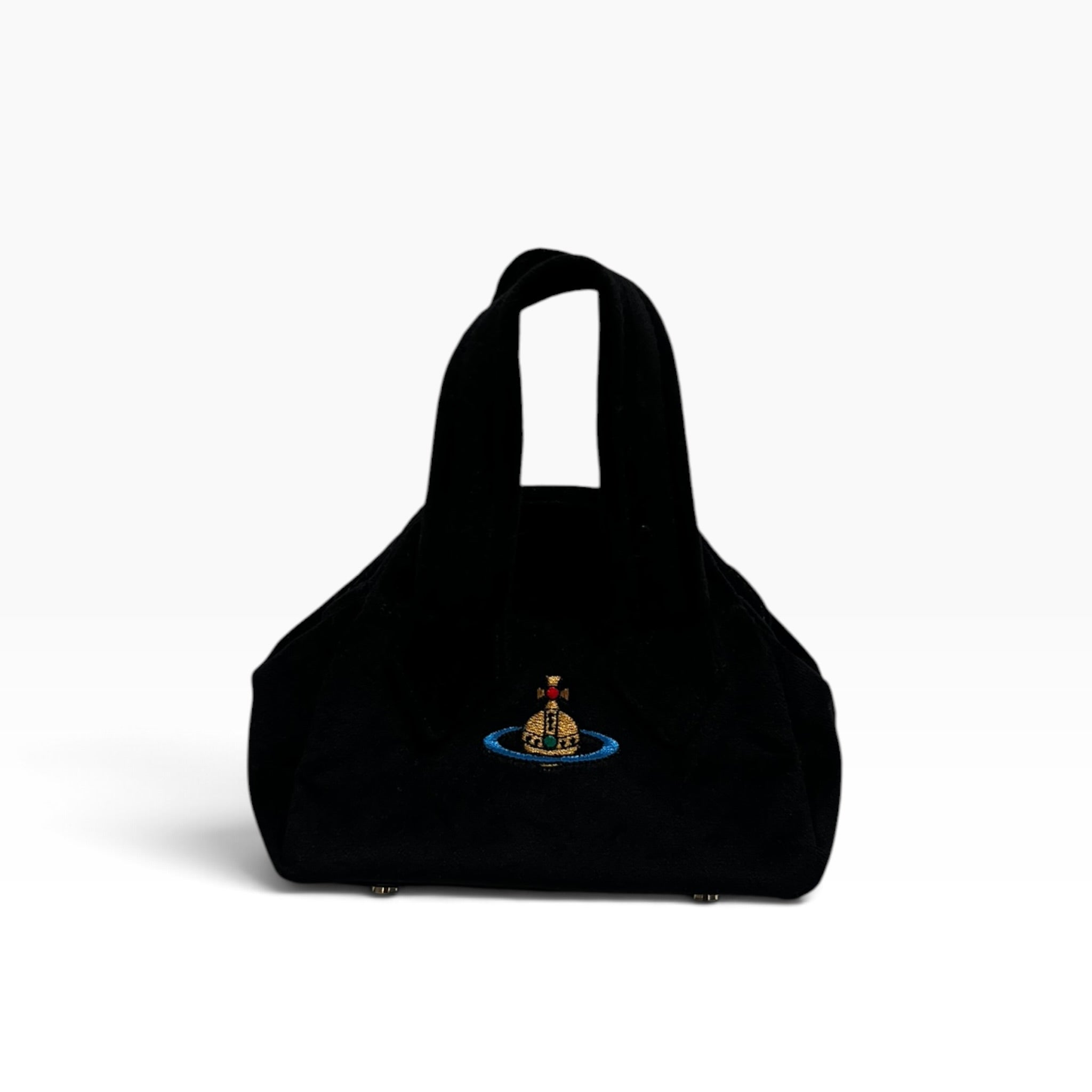 Vivienne Westwood/Hand Bag/Velour/BLK/Yasmine mini view 1