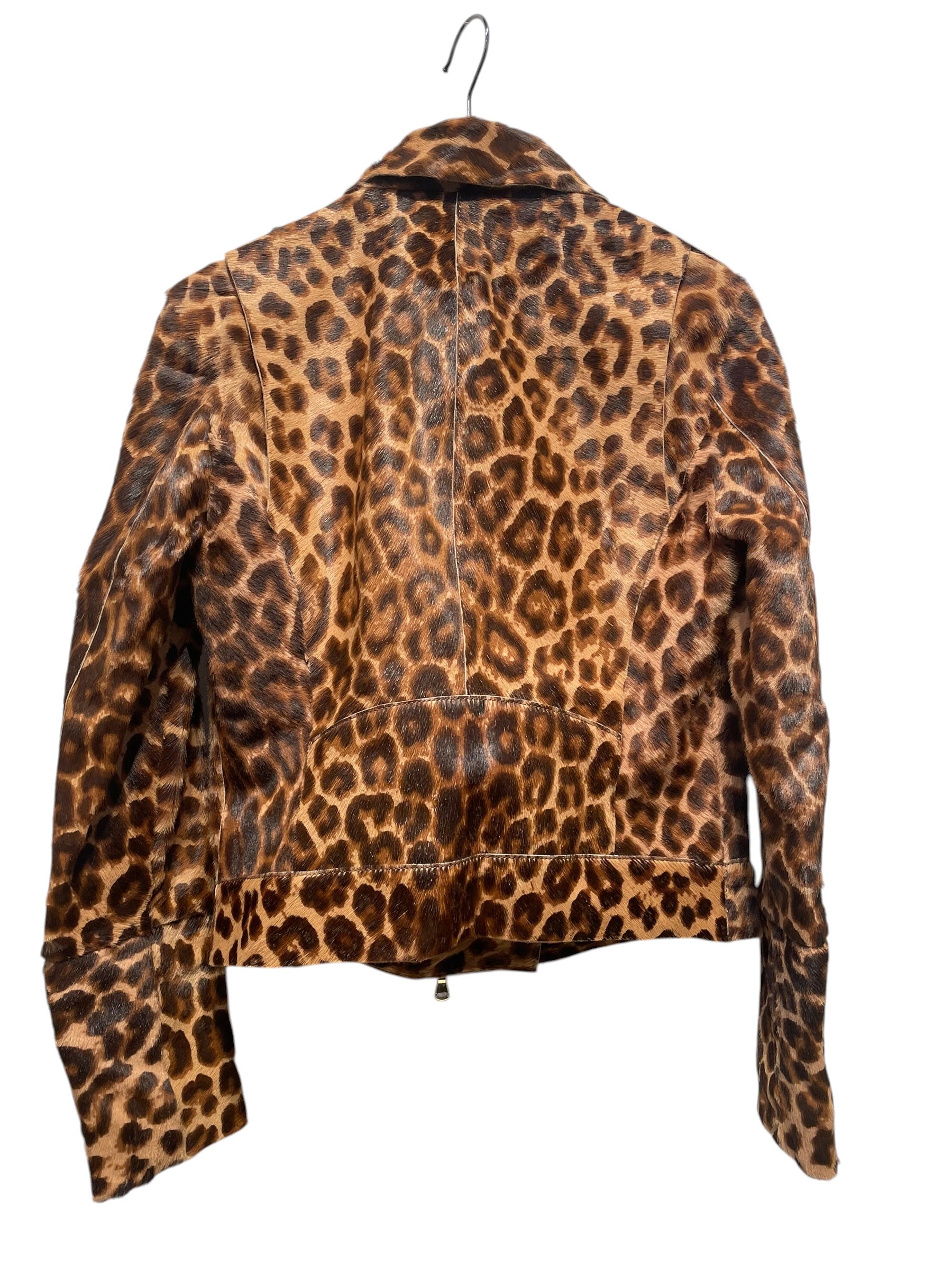 L'AGENCE/Riders Jkt (S)/XS/Leopard/Leather/CML/ view 2