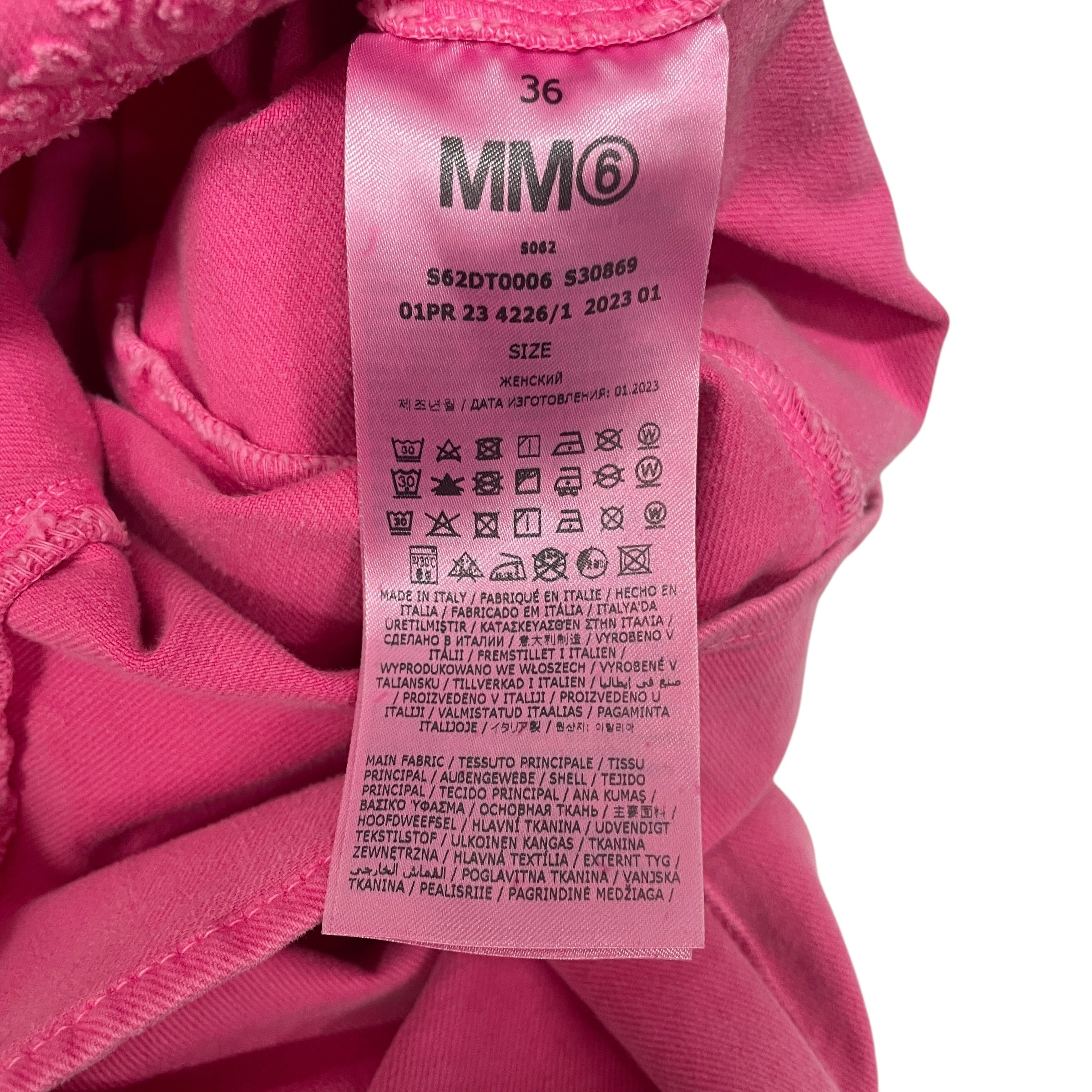 MM6/LS Blouse/36/Cotton/PNK/FITTED view 6