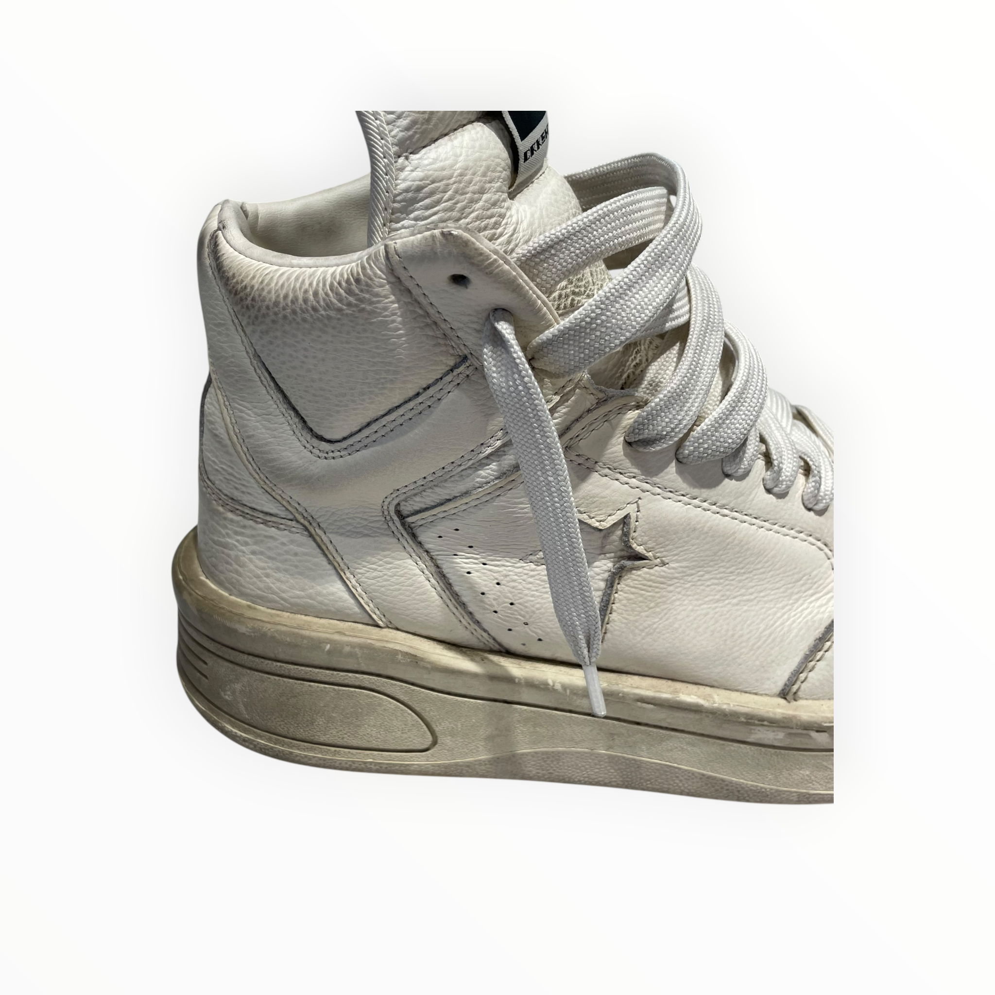 Rick Owens/Hi-Sneakers/US 10/Leather/WHT/DRKSHDW Converse view 10