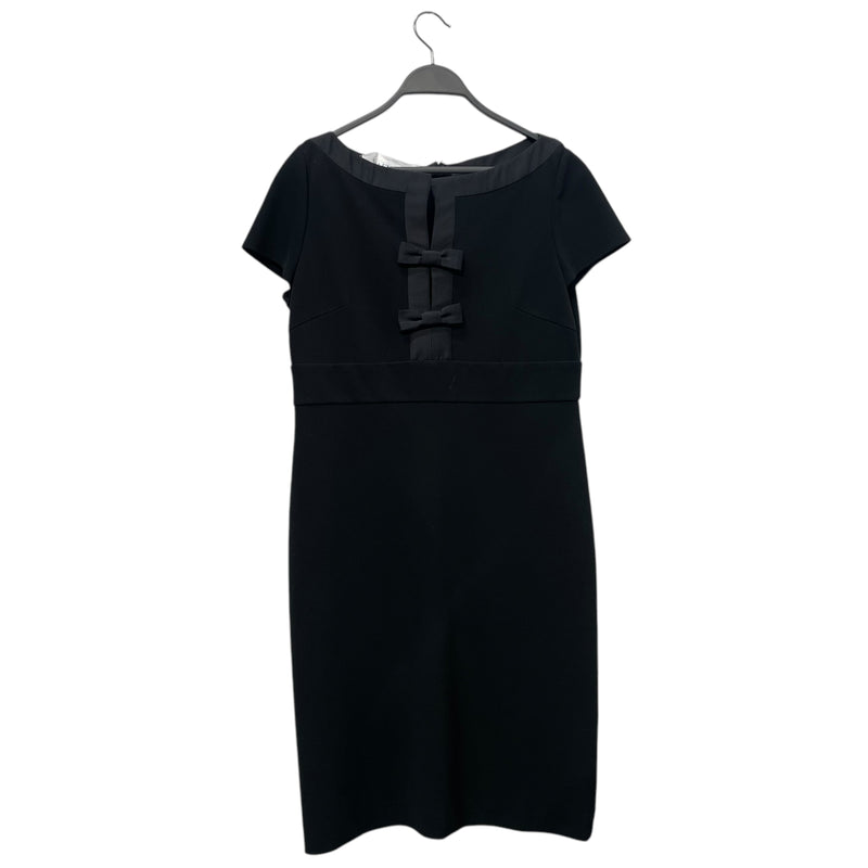 VALENTINO/SS Dress/L/Nylon/BLK/BOWS