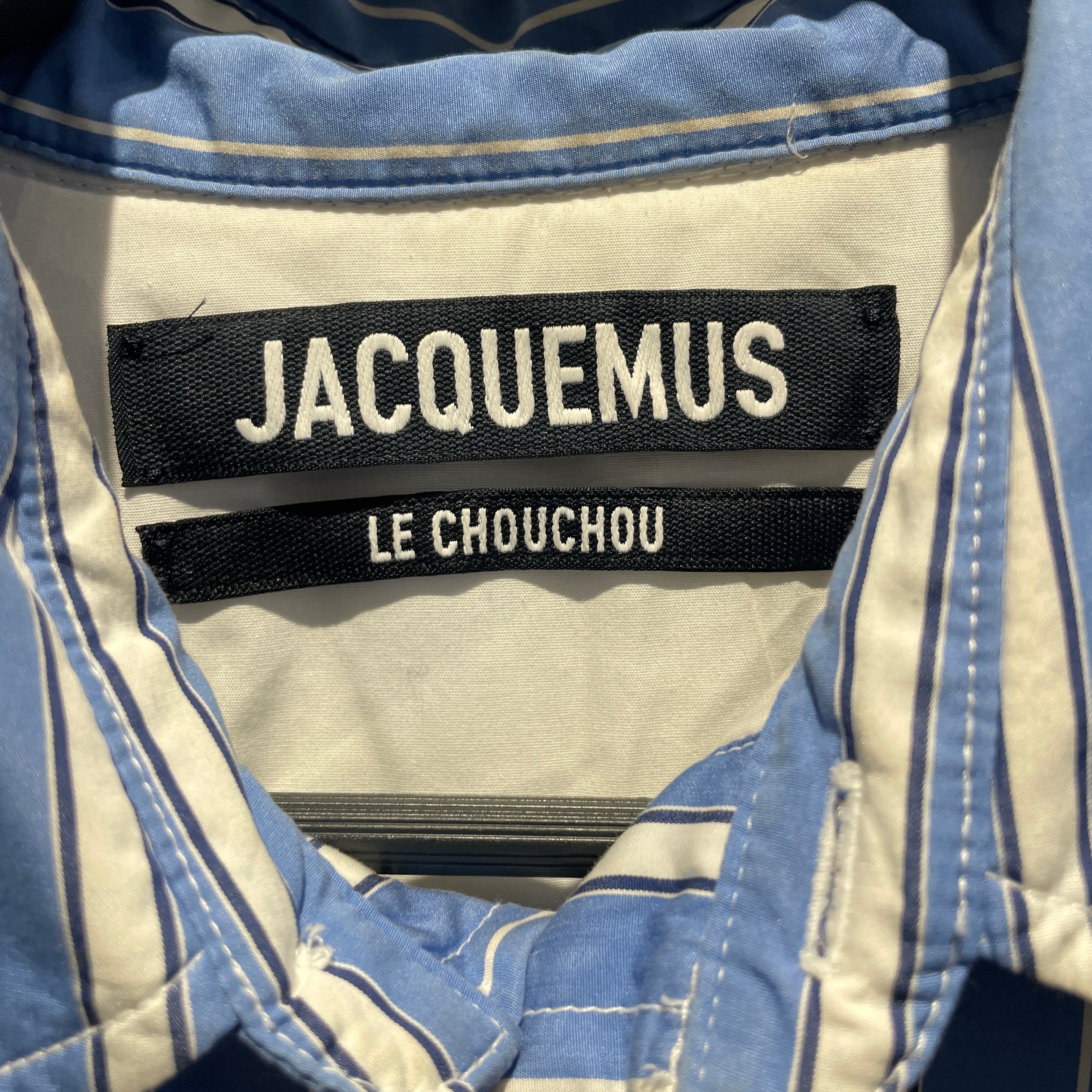 JACQUEMUS/LS Shirt/48/Cotton/BLU/Stripe/LA CHEMISE SHIRT JACKET view 3