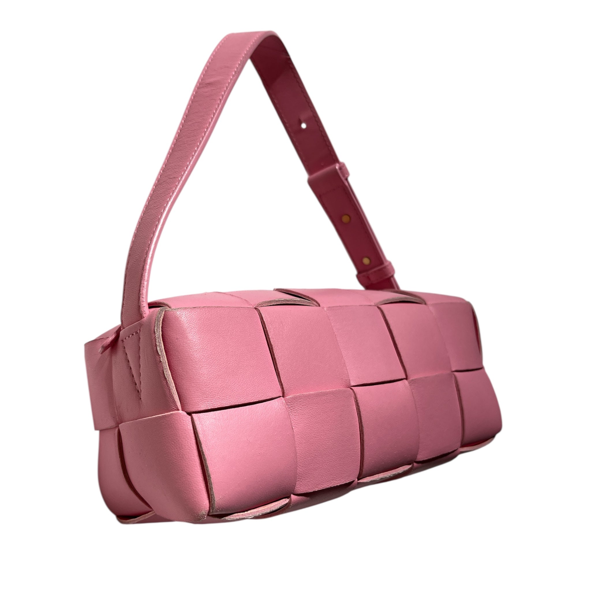 BOTTEGA VENETA/Hand Bag/Leather/PNK/BRICK CASSETTE view 4