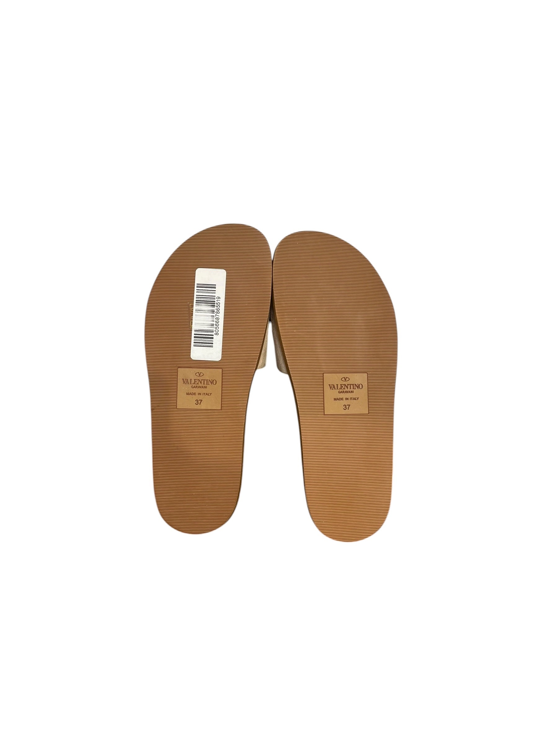 VALENTINO GARAVANI/Sandals/EU 37/Suede/BEG/CLVR CHAIN view 6