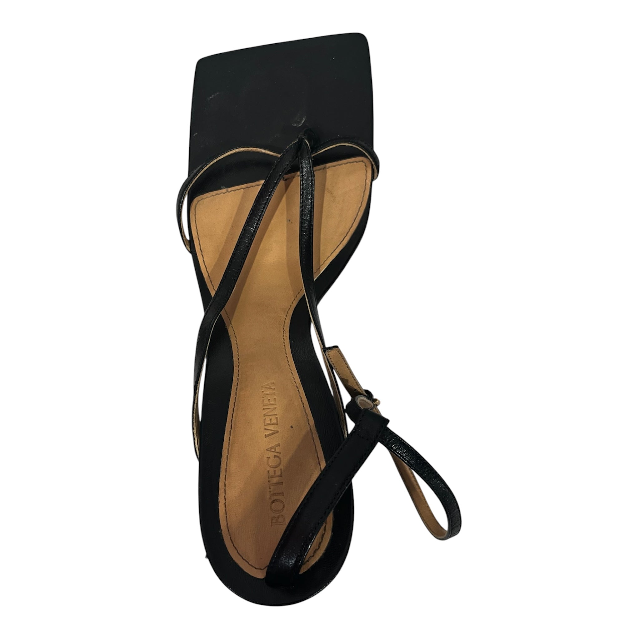 BOTTEGA VENETA/Heels/US 8.5/BLK/BOTTEGA VENETA SANDAL HEELS view 3