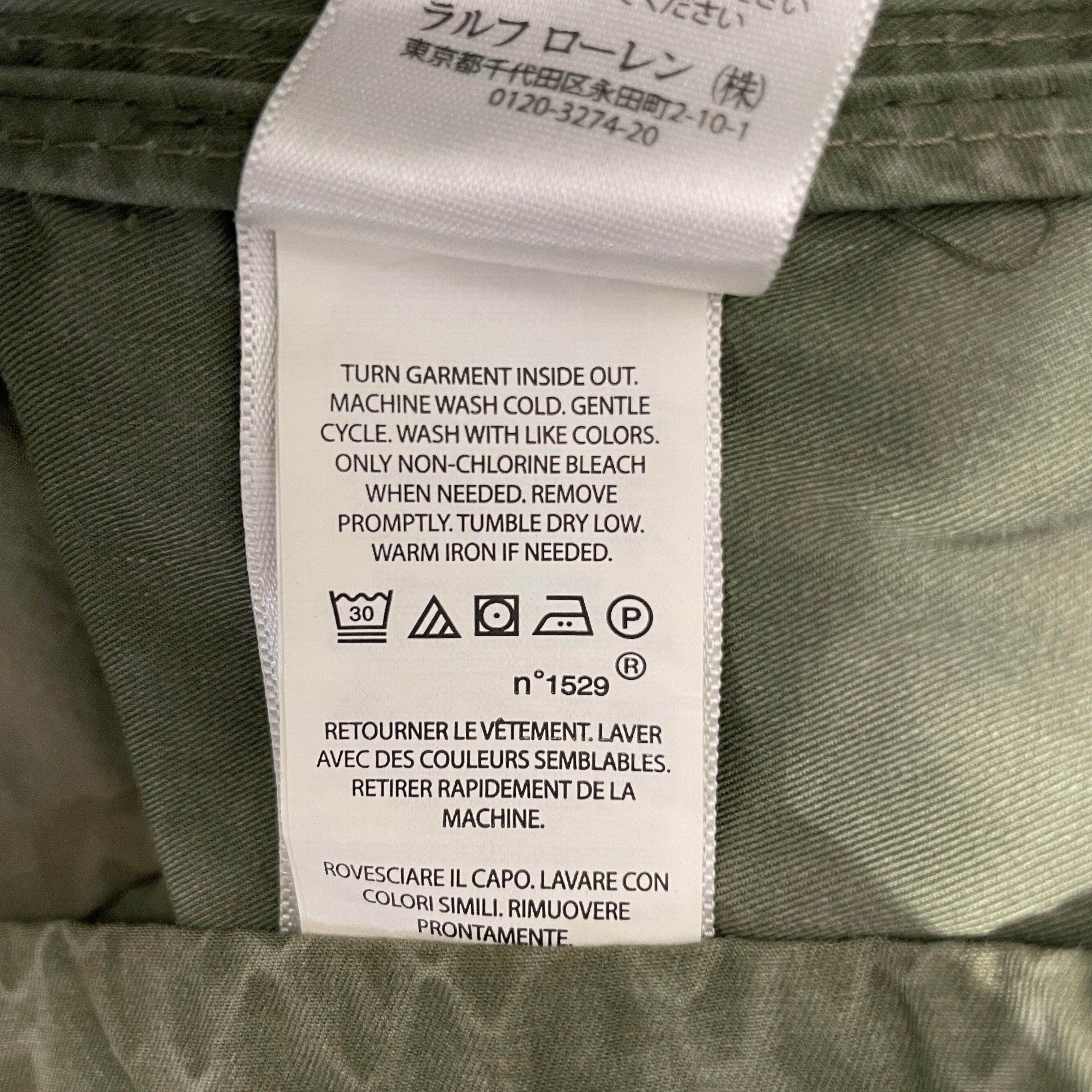 POLO RALPH LAUREN/Jacket/M/Cotton/GRN/Animal Pattern/MILITARY FLIGHT JACKET view 3