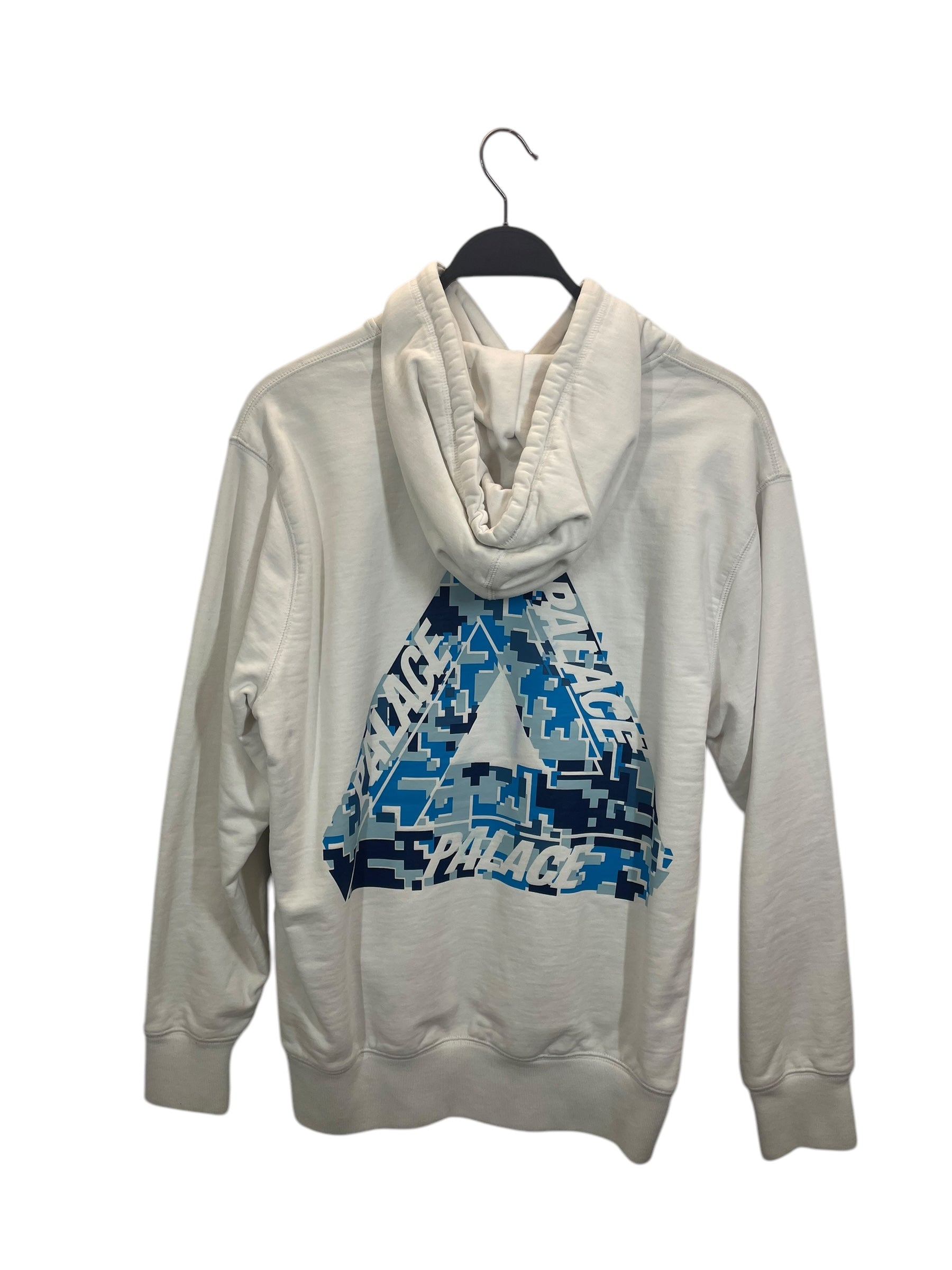 PALACE/Hoodie/M/Graphic/Cotton/WHT/8-BIT CAMO BLUE view 2