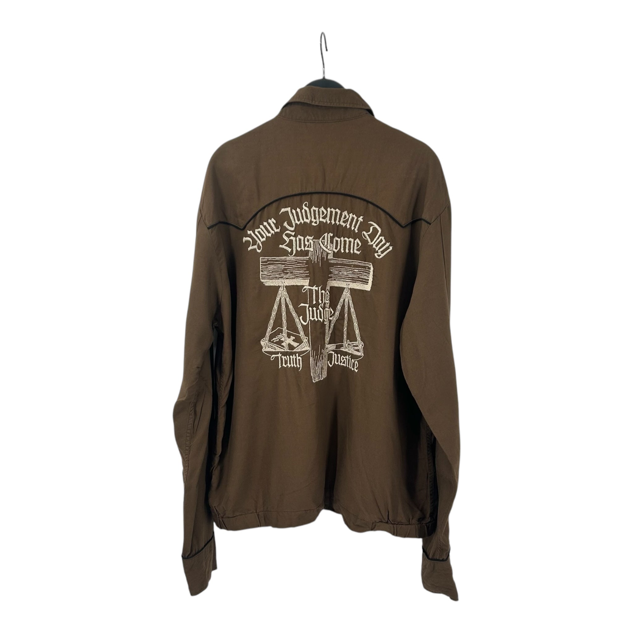 HYSTERIC GLAMOUR/LS Shirt/FREE/Brown/Rayon/ view 2