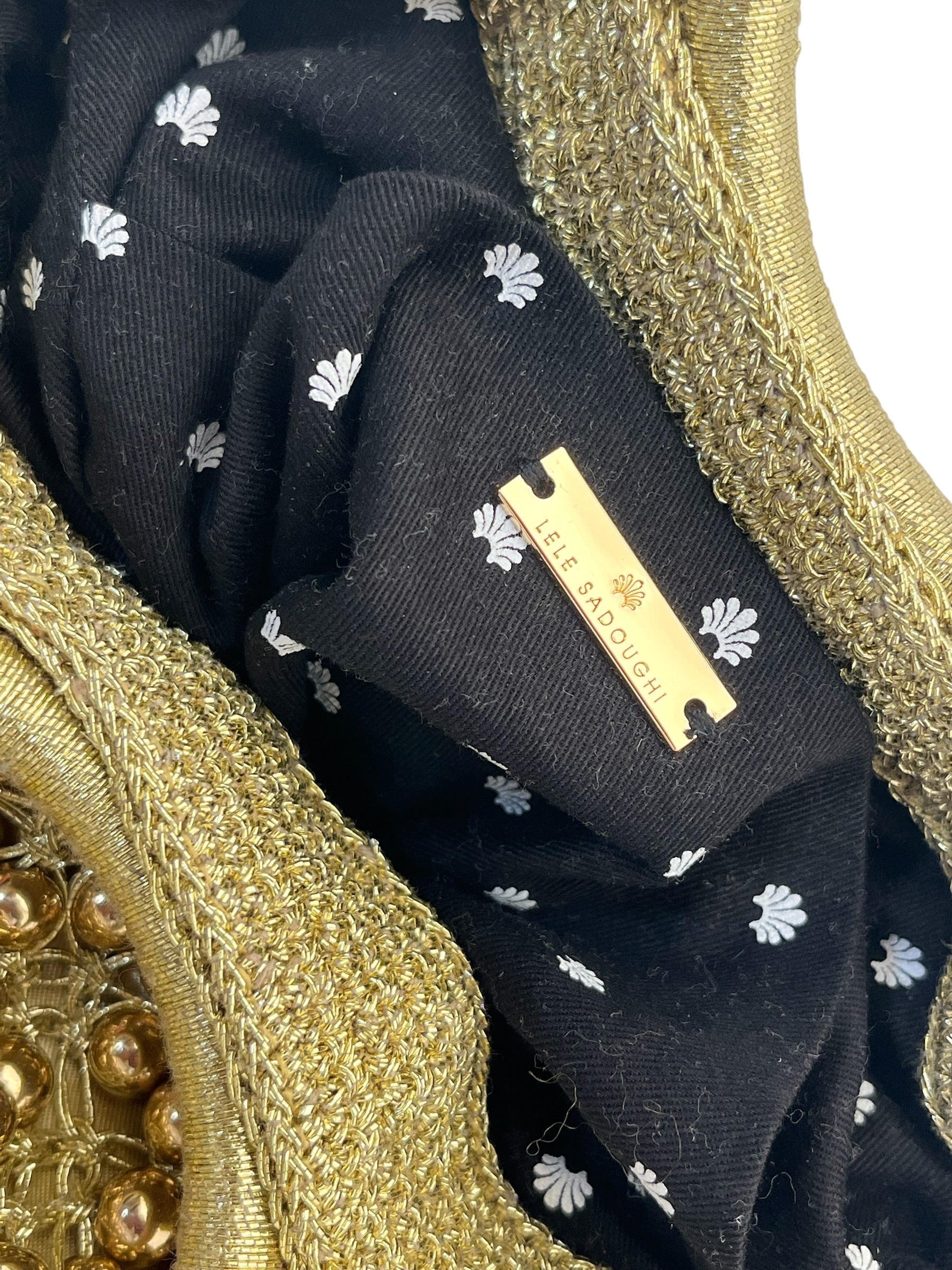 lele sadoughgi/Hand Bag/Silk/GLD/ view 6
