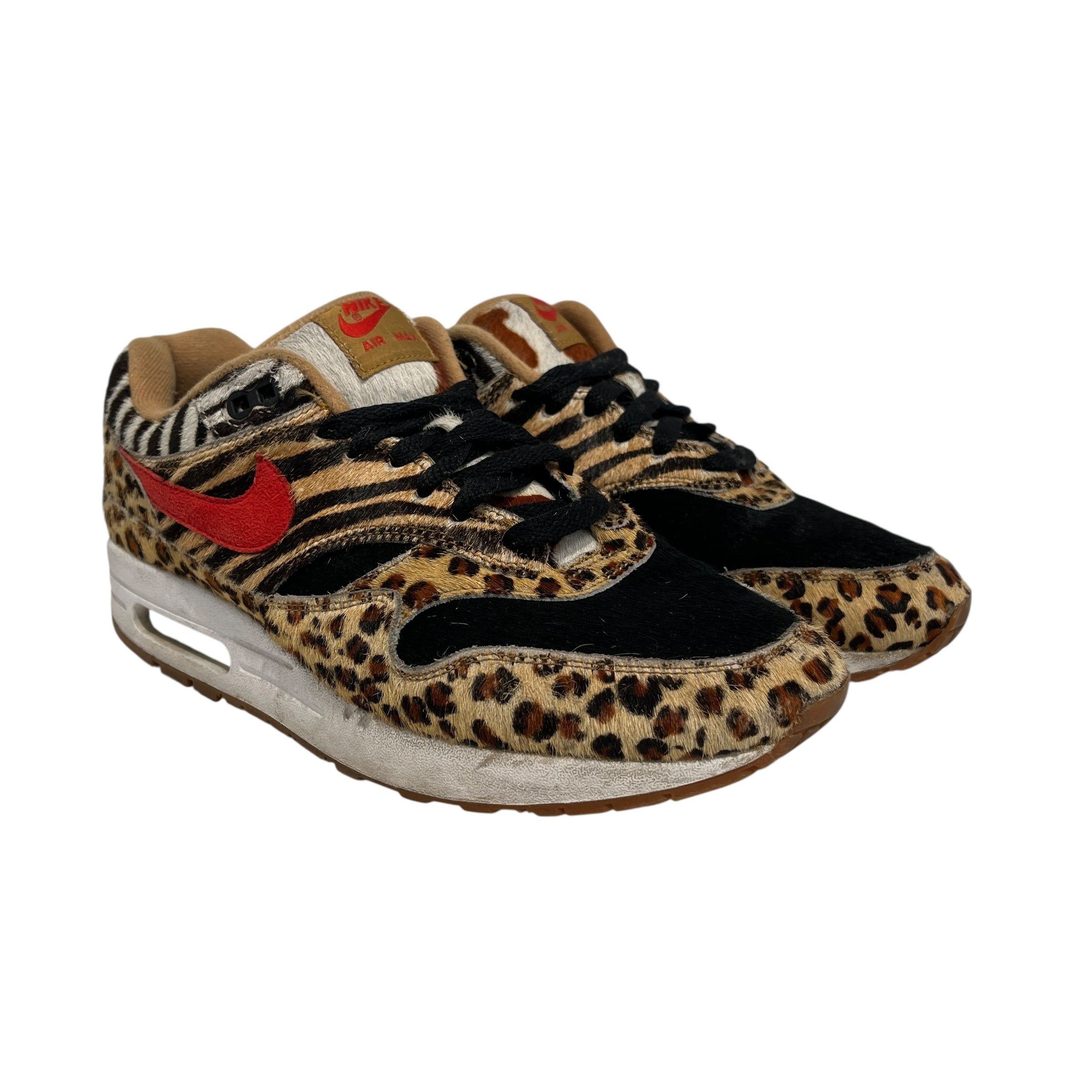 NIKE/Low-Sneakers/US 9.5/All Over Print/Cotton/BLK/AOP ANIMAL AIRMAX 1 view 1