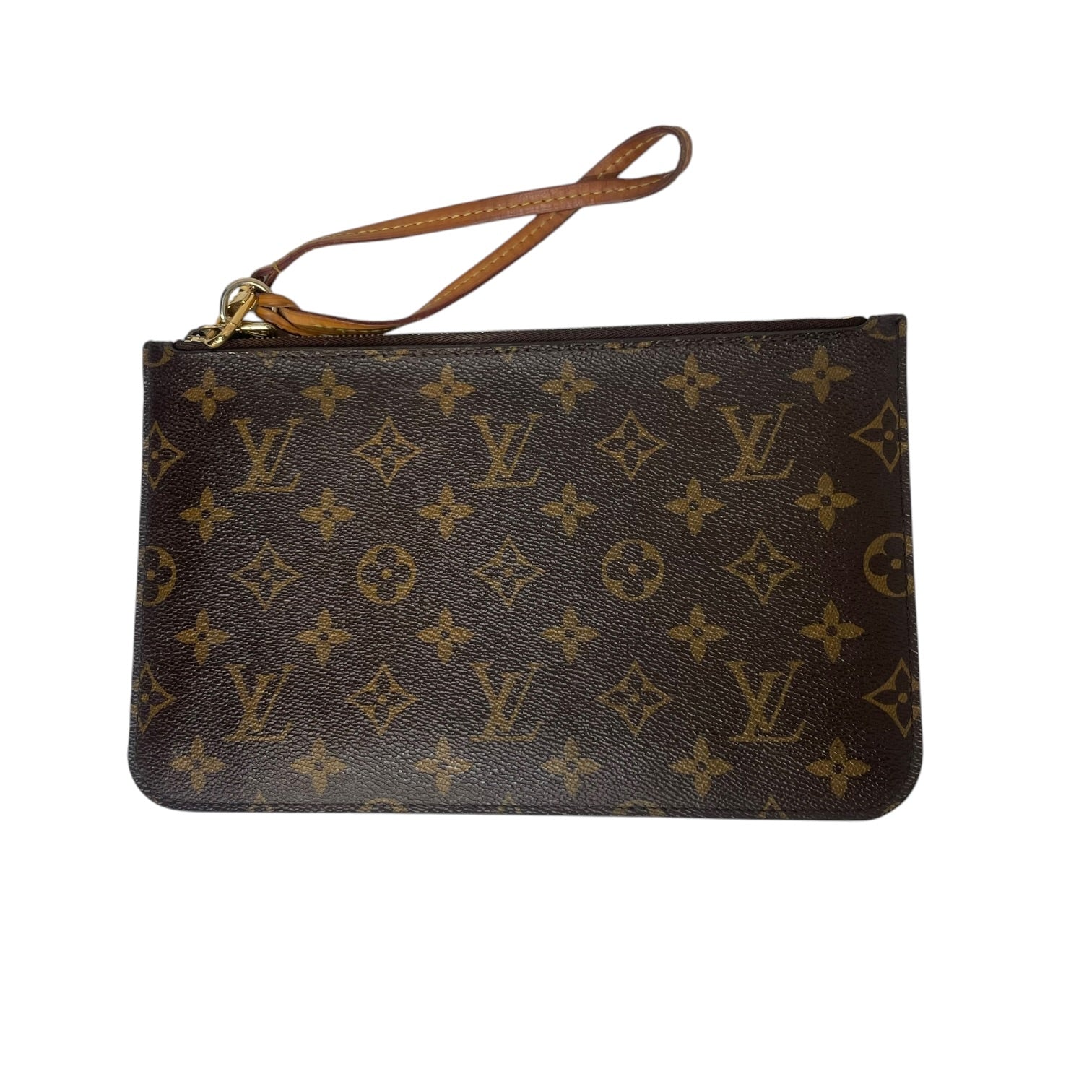 LOUIS VUITTON/Pouch/Monogram/Leather/BRW/neverfull pouch view 1