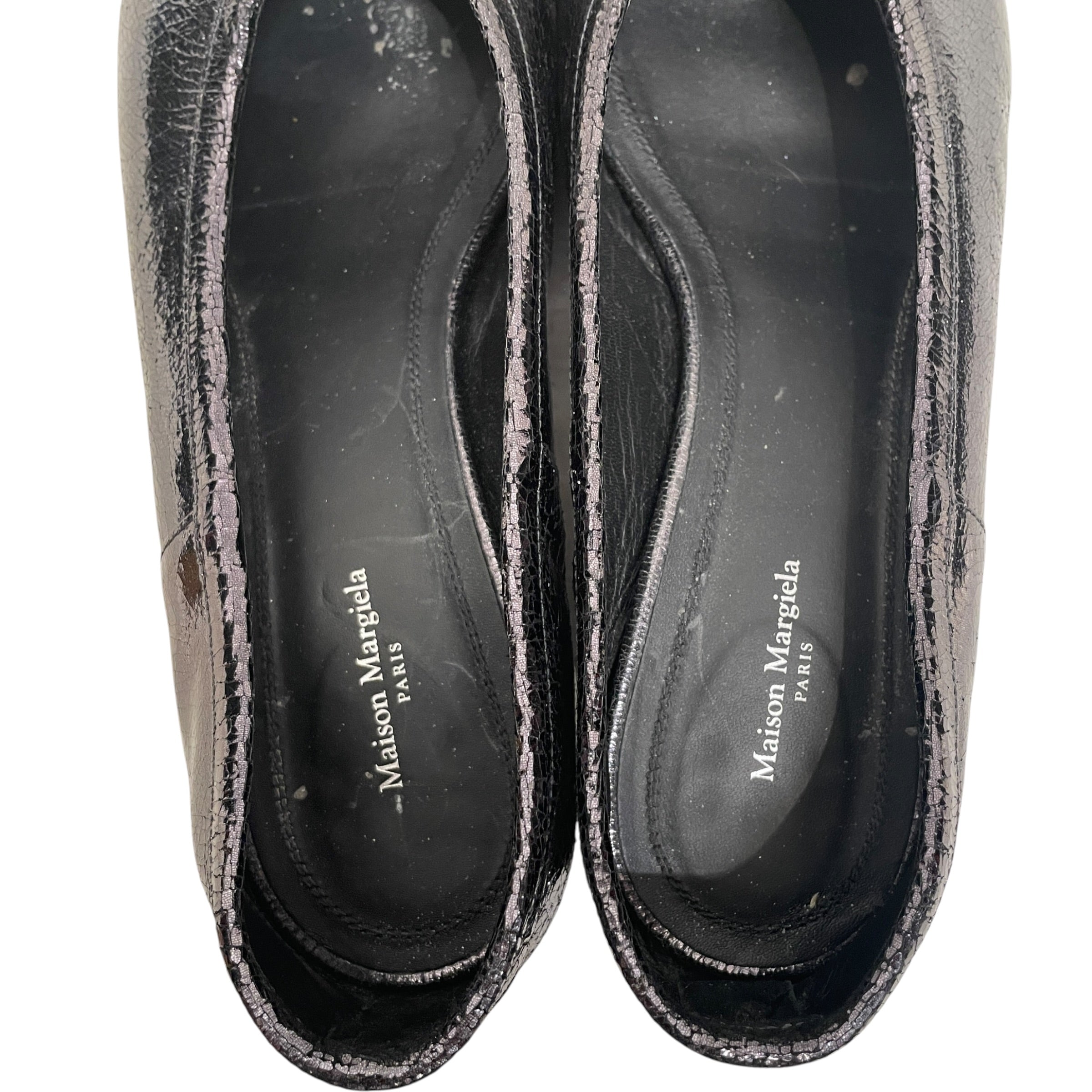 Maison Margiela/Heels/EU 39.5/Leather/BLK/BROKEN MIRROR view 5