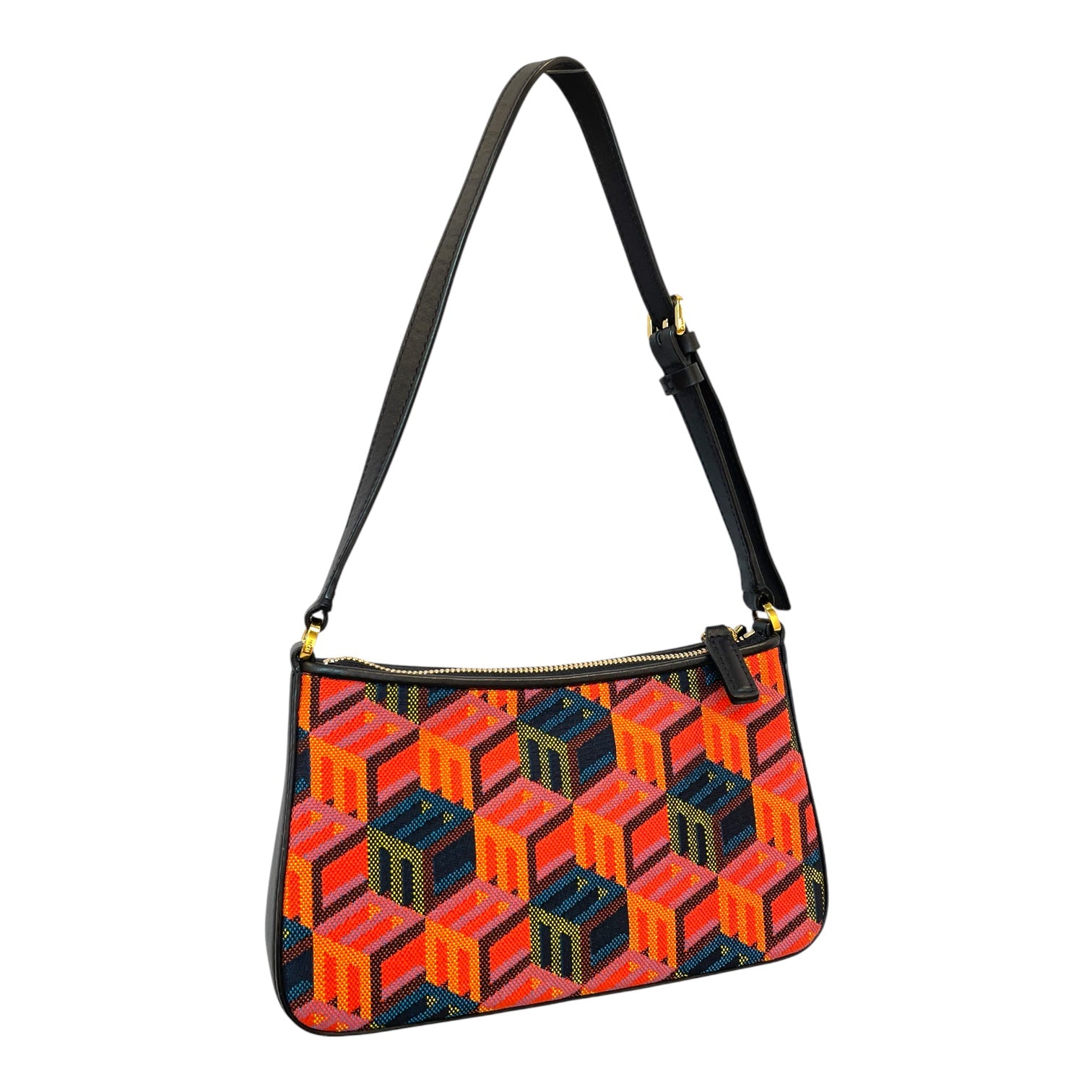 MCM/Bag/Monogram/MLT/cubic/jacquard/leather view 2