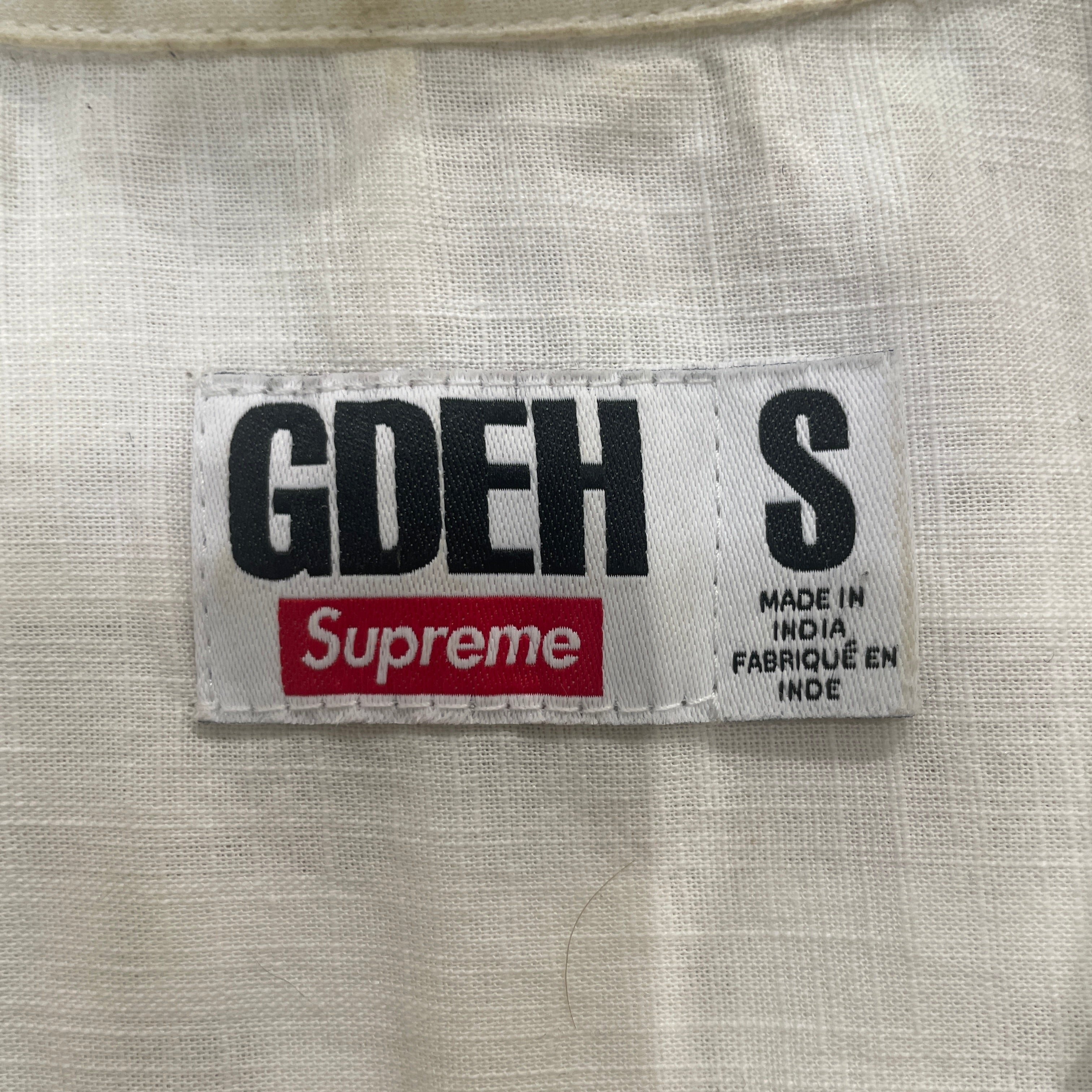 Supreme/SS Shirt/S/Cotton/WHT/GDEH view 3