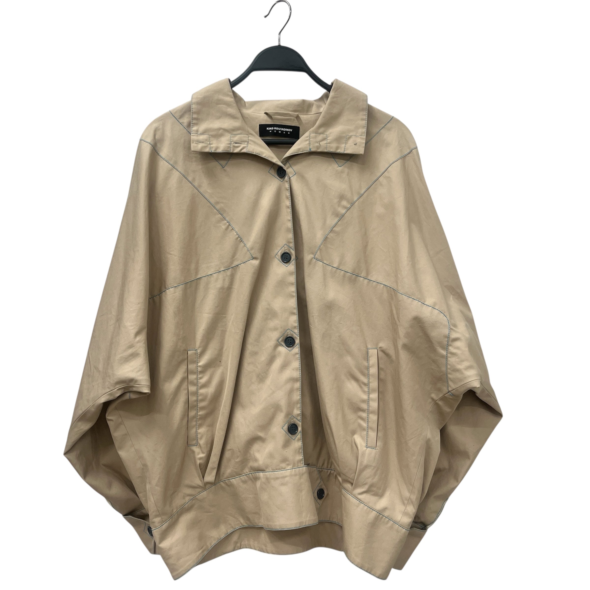 Kiko Kostadinov/Jacket/42/Cotton/CRM/BLUE STITCHED view 1
