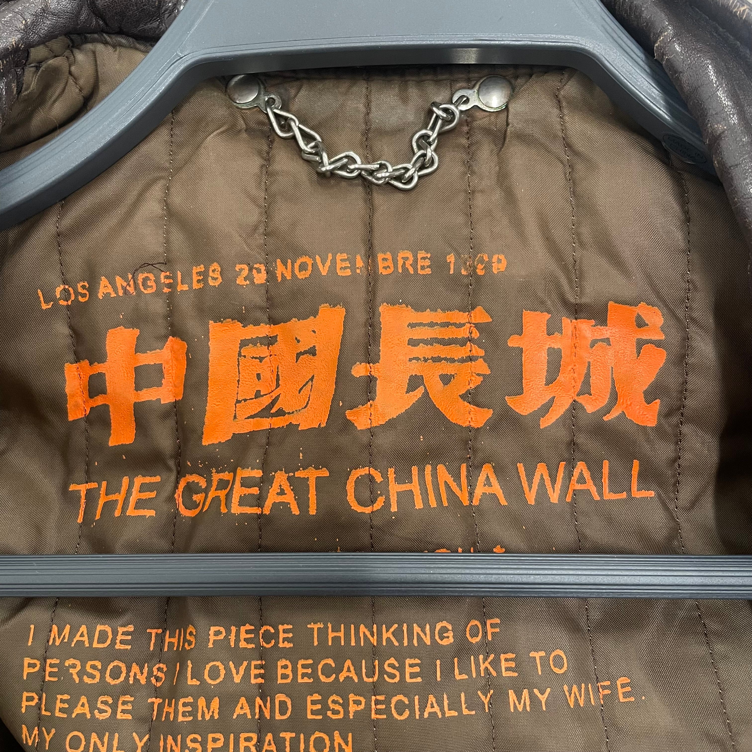 CHINA WALL/Leather Jkt/Leather/BRW/All Over Print/SKULL WITH ROSES view 3