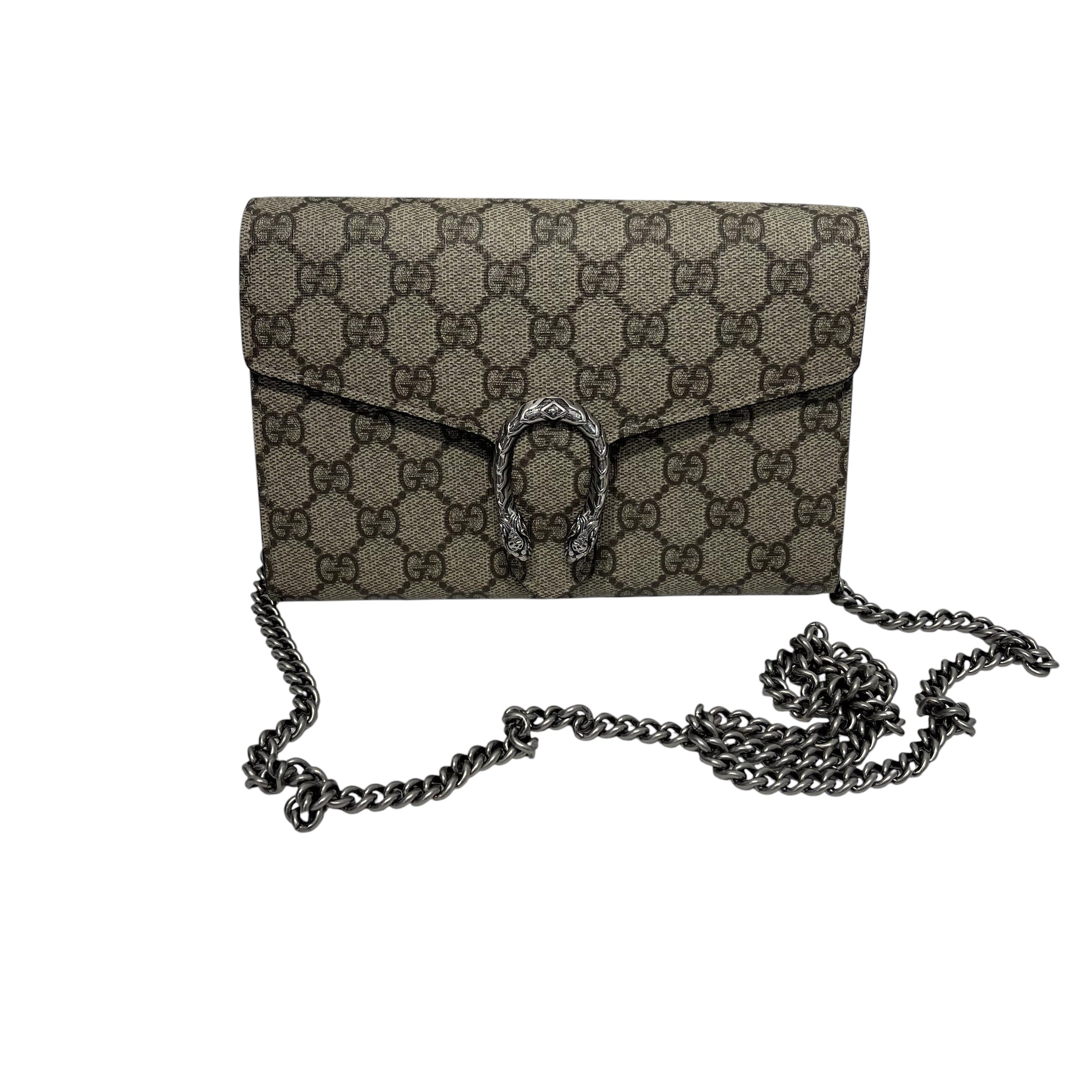 GUCCI/Cross Body Bag/Monogram/BEG/dionysus supreme view 1