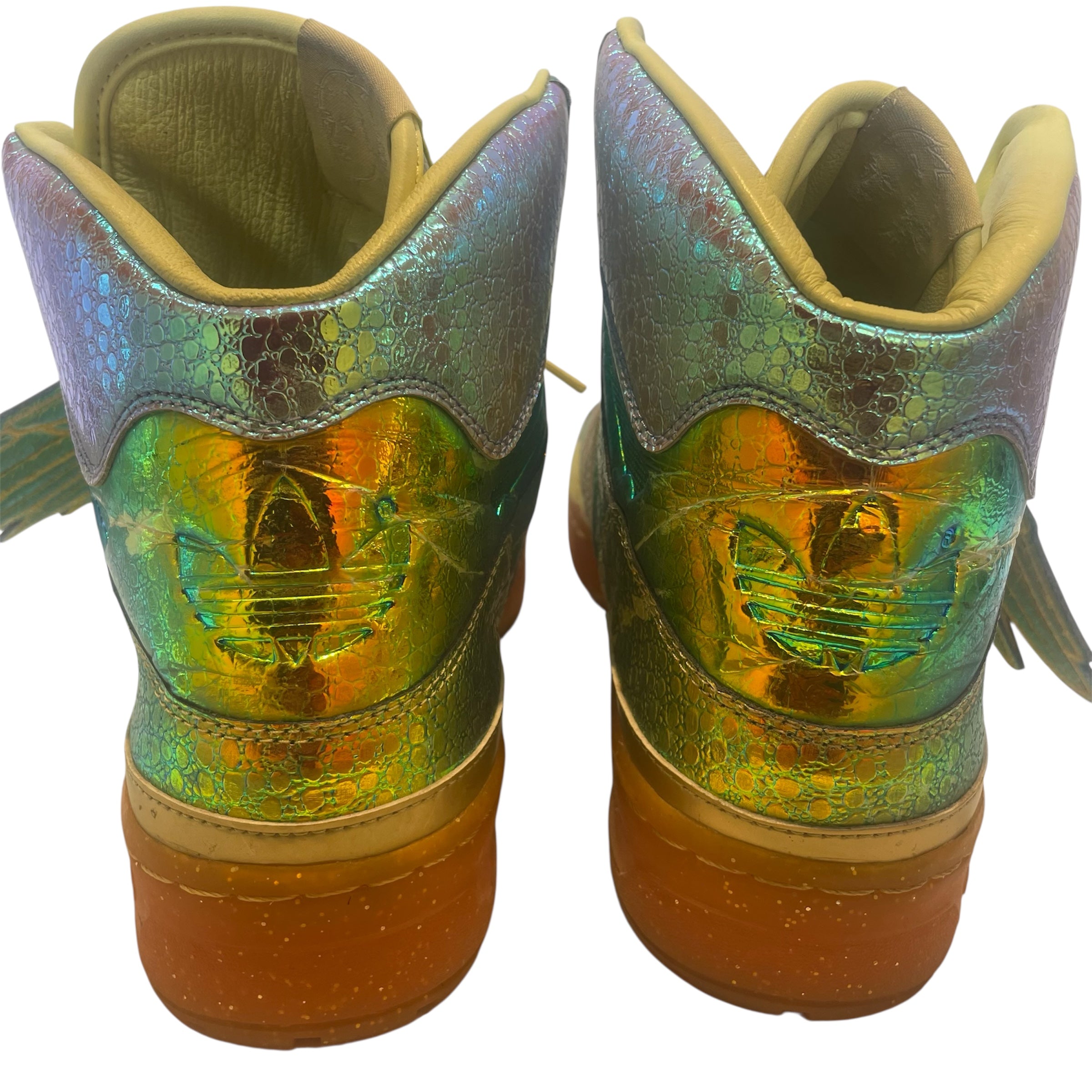 adidas/Hi-Sneakers/US 10.5/Glitter/Leather/MLT/Jeremy Scott Foil Wing view 9