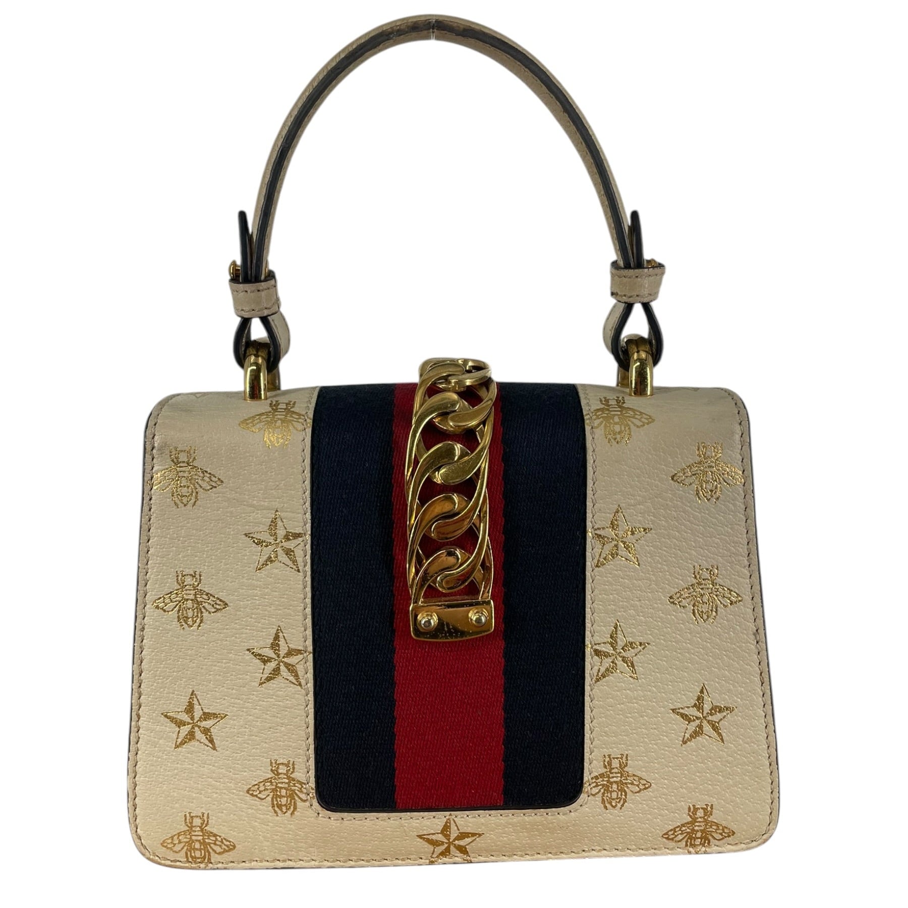 GUCCI/Cross Body Bag/All Over Print/Leather/CRM/SYLVIE BEE STAR PRINT 470270 4 view 2
