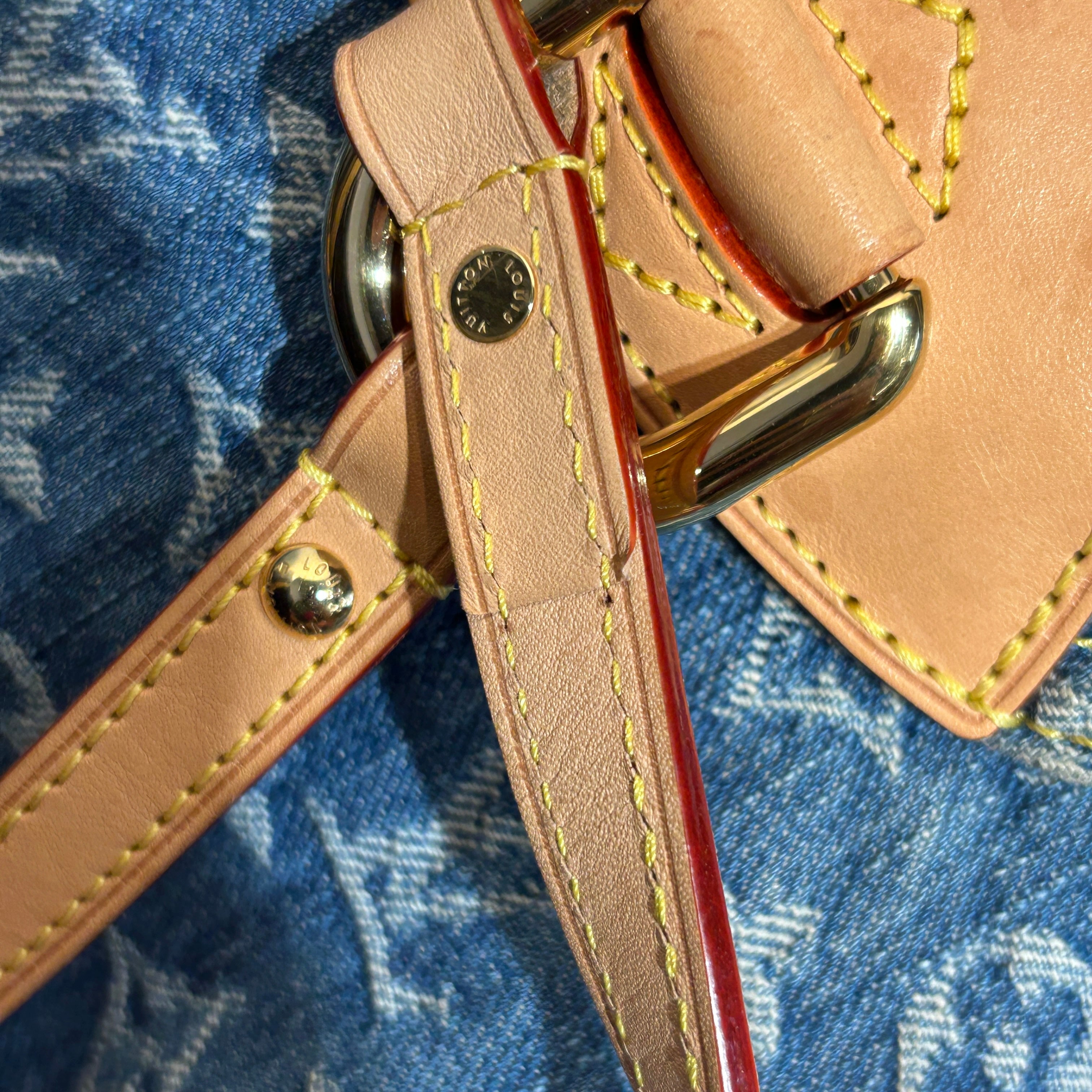 LOUIS VUITTON/Backpack/Monogram/BLU/Denim Venice view 9