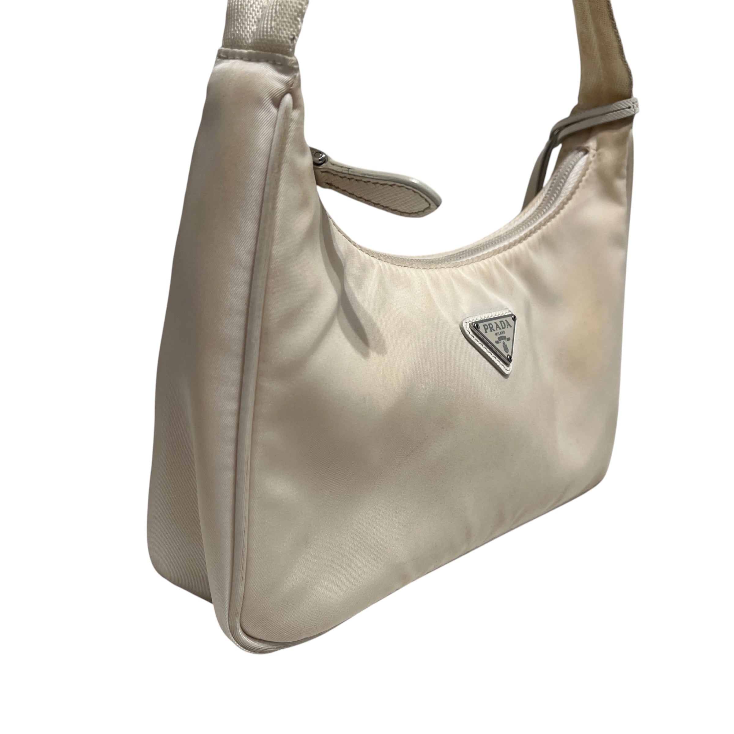 PRADA/Hand Bag/Nylon/WHT/Tessuto White Re-Edition 2000 view 3