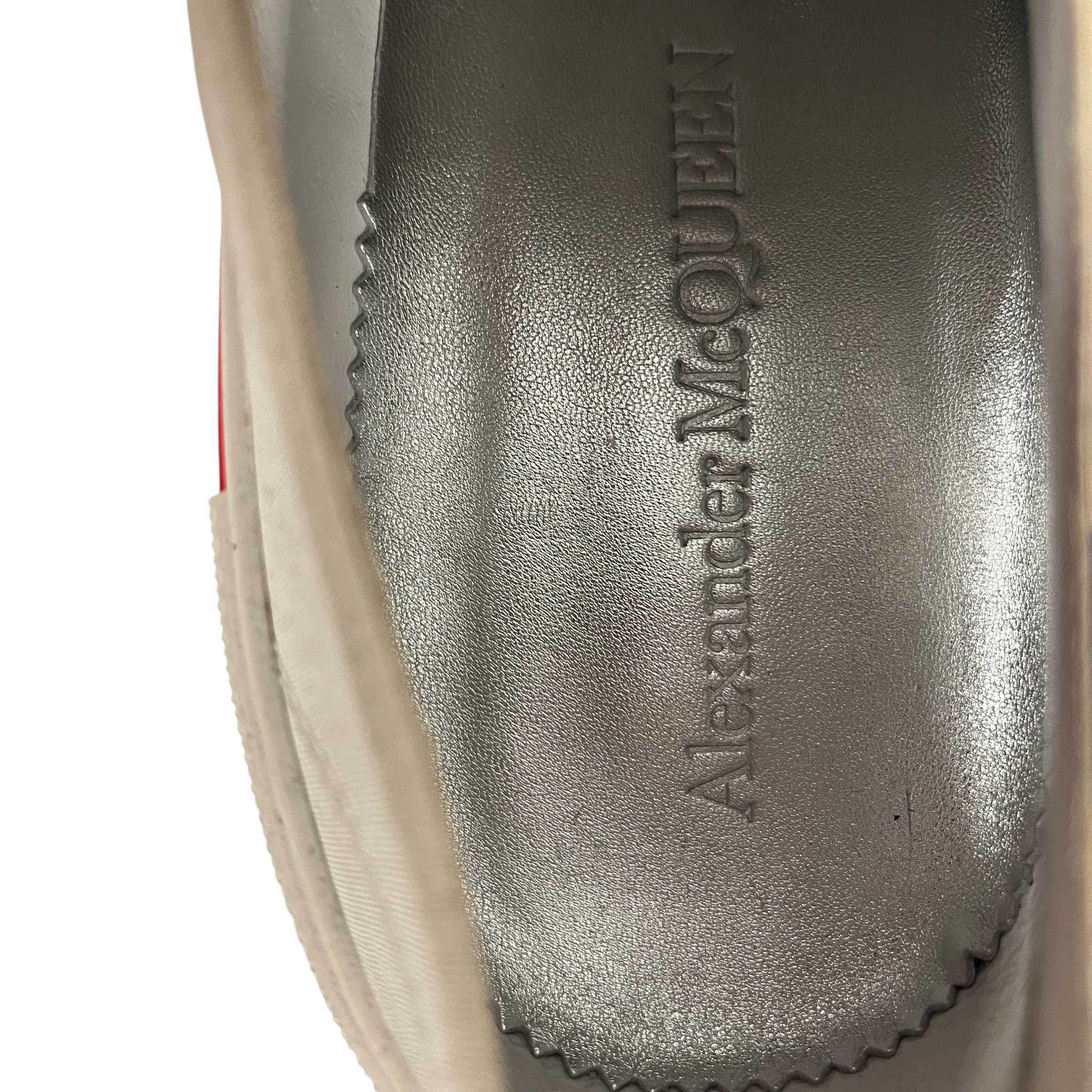 Alexander McQueen/Low-Sneakers/EU 43/Cotton/WHT/Slick Graffiti view 3