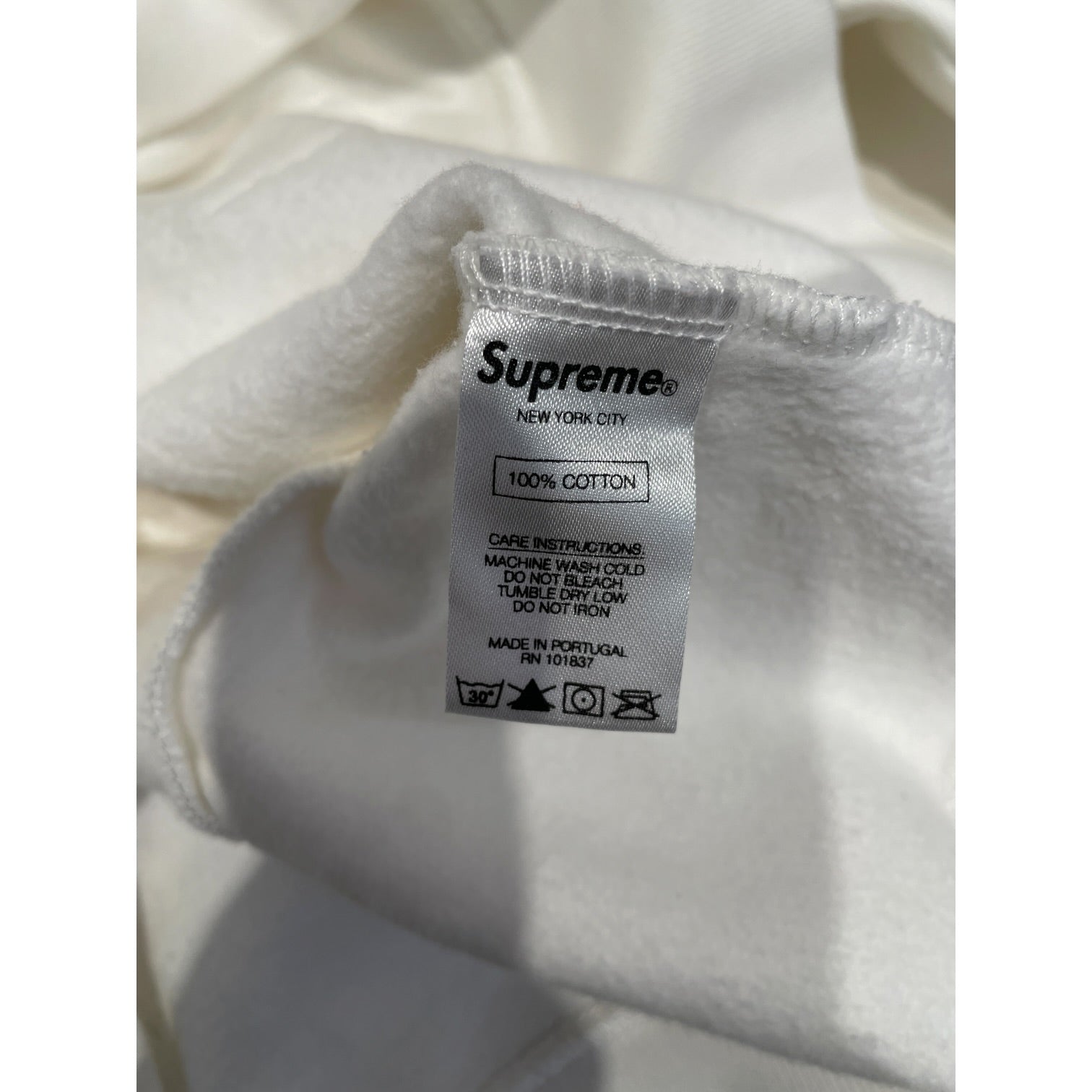 Supreme/COMME des GARCONS/Hoodie/L/WHT/SUPREME X CDG HOODIE view 4