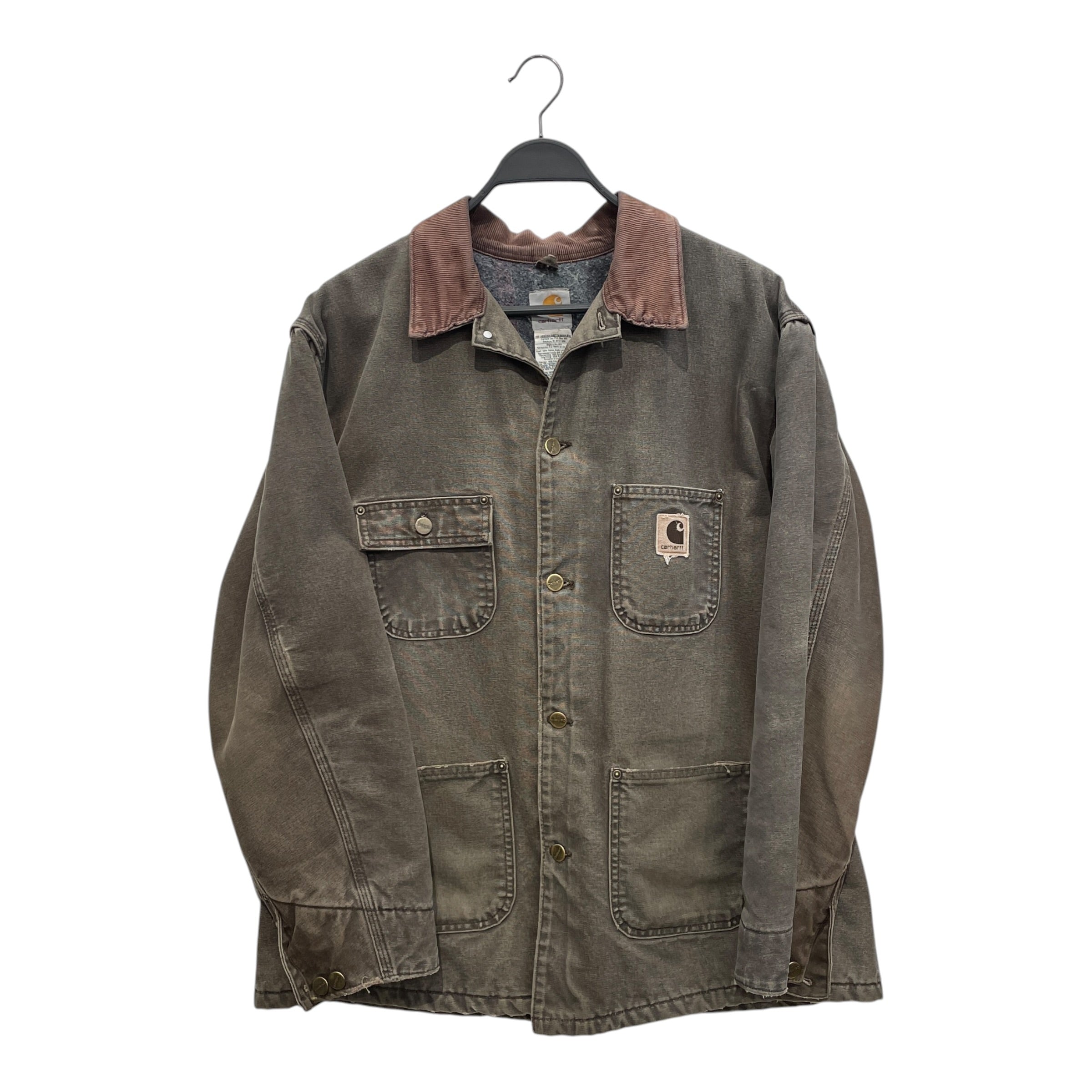 Carhartt/Coverall/L/Cotton/GRY/FOUR POCKET WORK JKT view 1